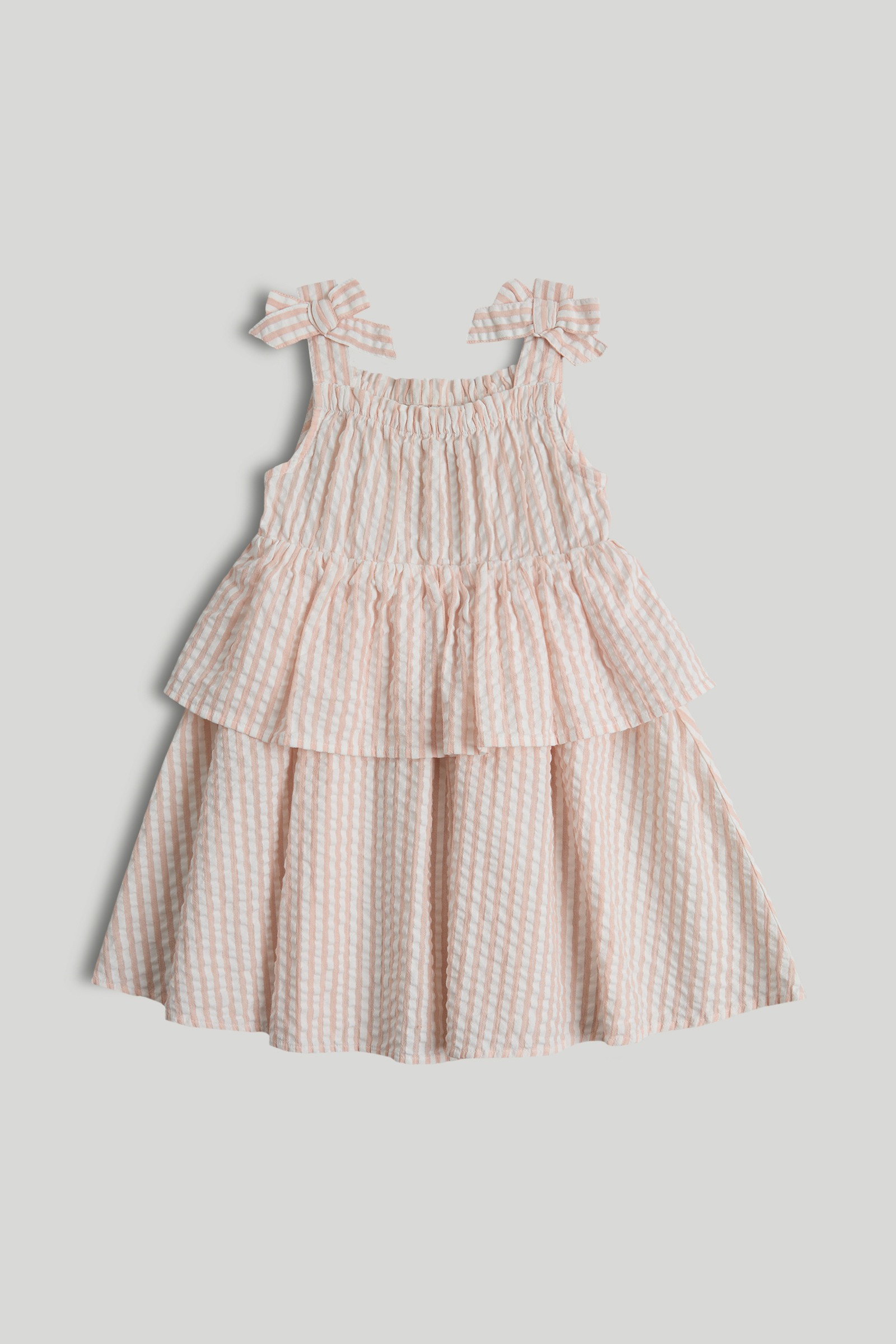 Mothercare Mini Girls Soft Safari Printed Sleeveless Dress - Pink