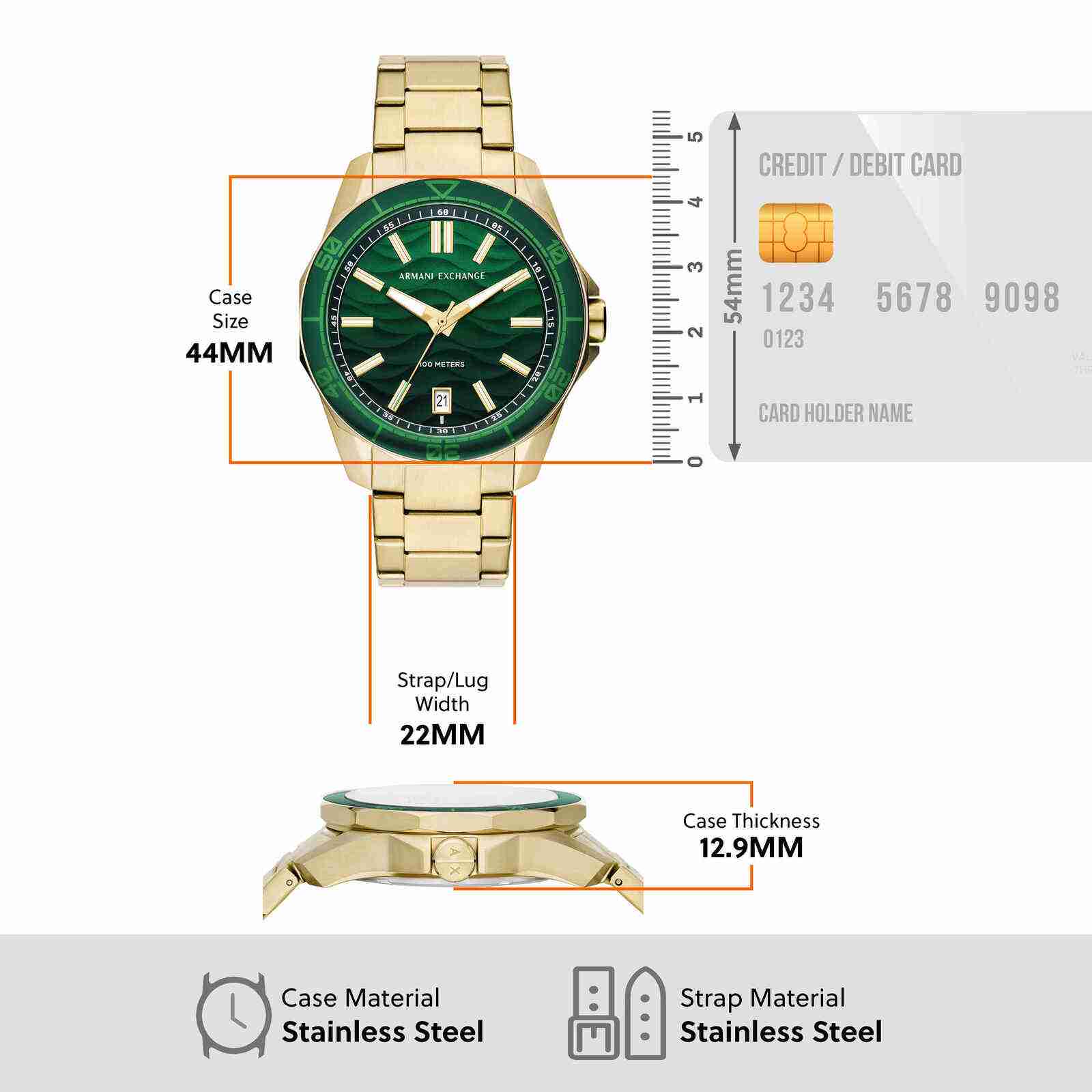 Men Green Analog watch