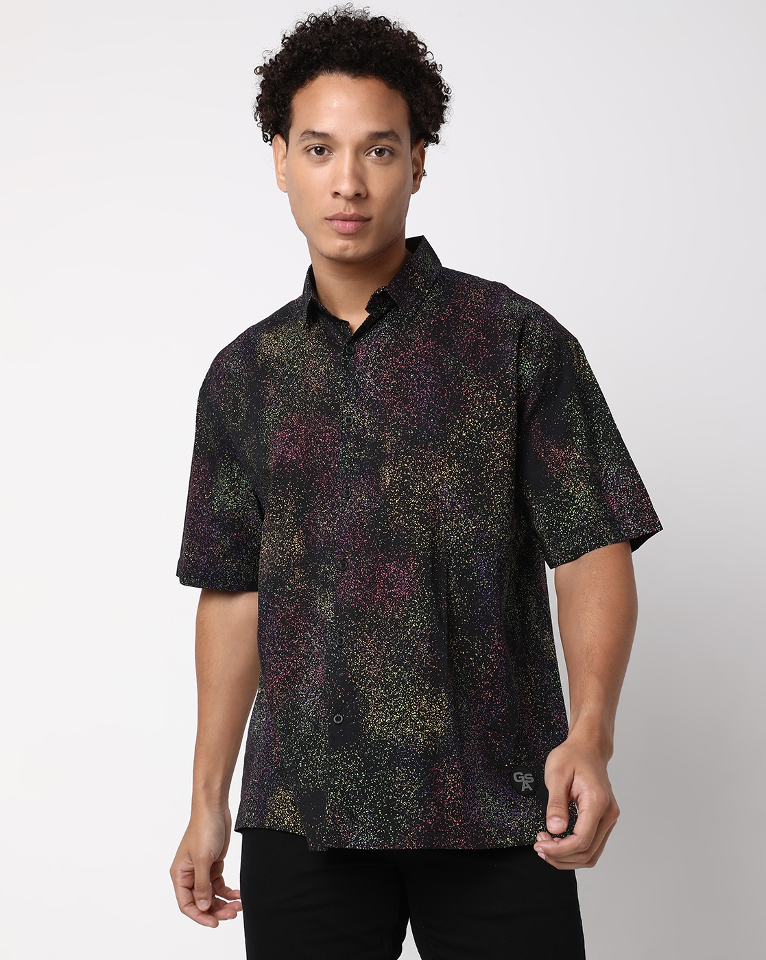 GAS | Boxy Fit Half Sleeve Graphic Cotton Shirts