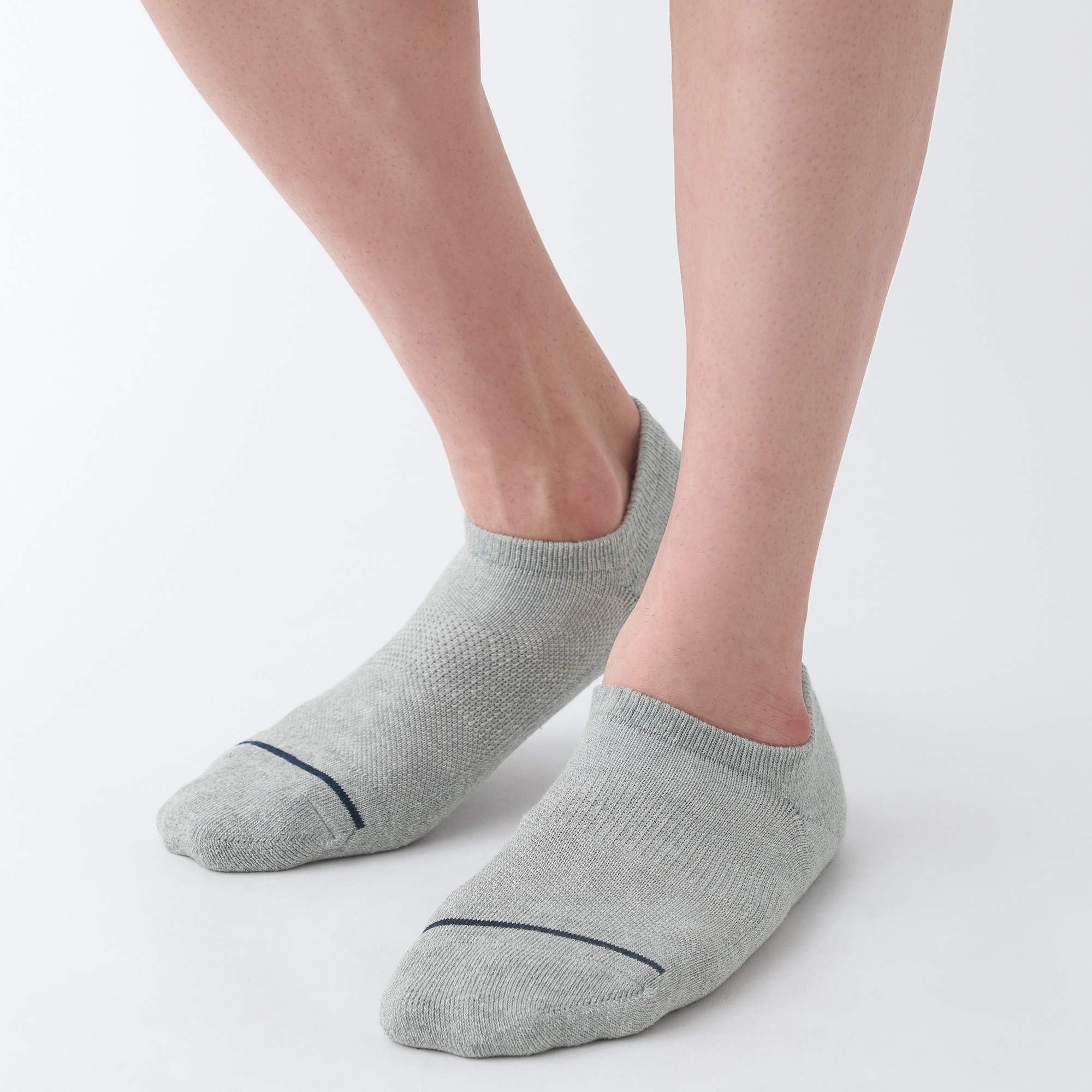 Right Angle Pile sneaker socks(Plain)