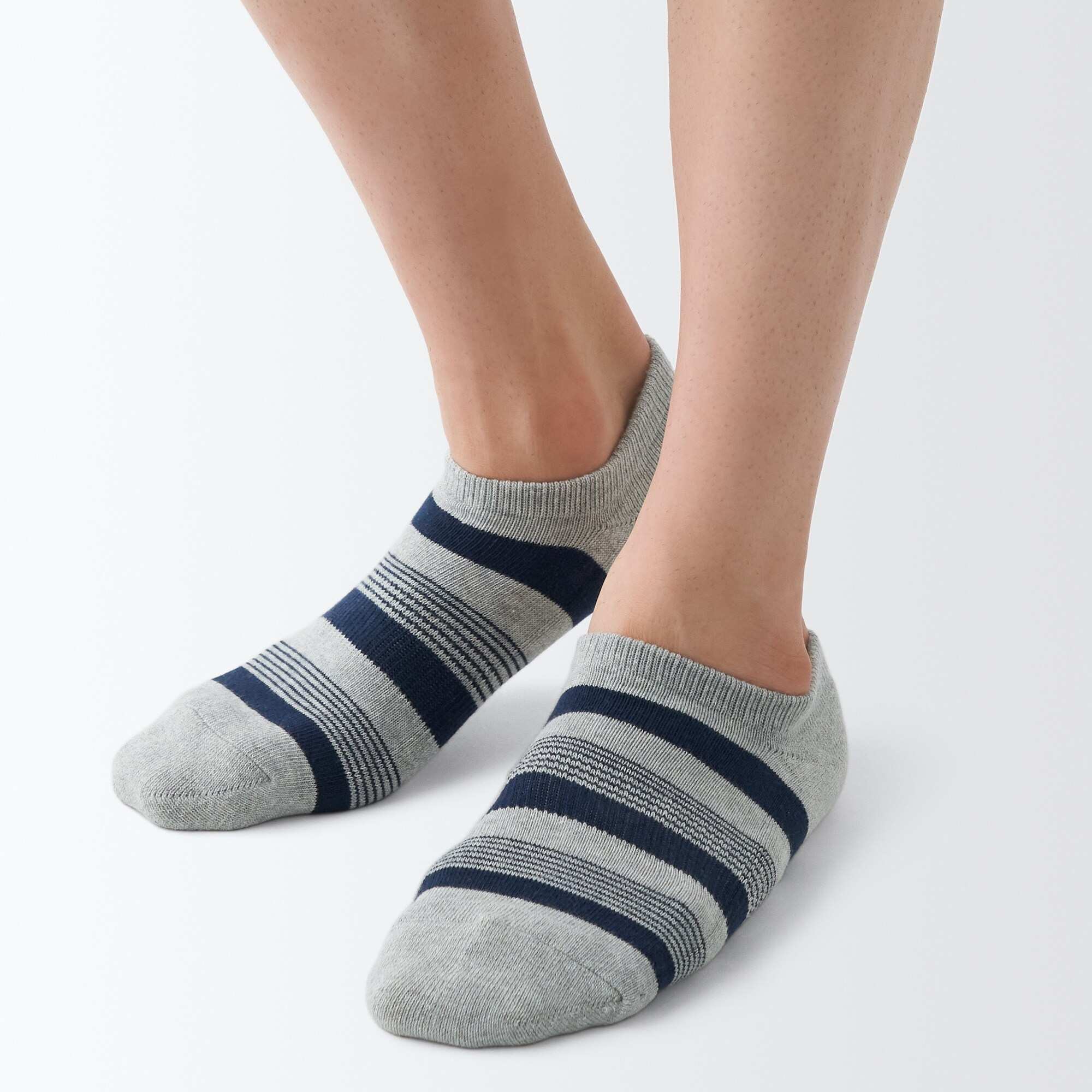Right Angle Pile sneaker socks(Stripe)