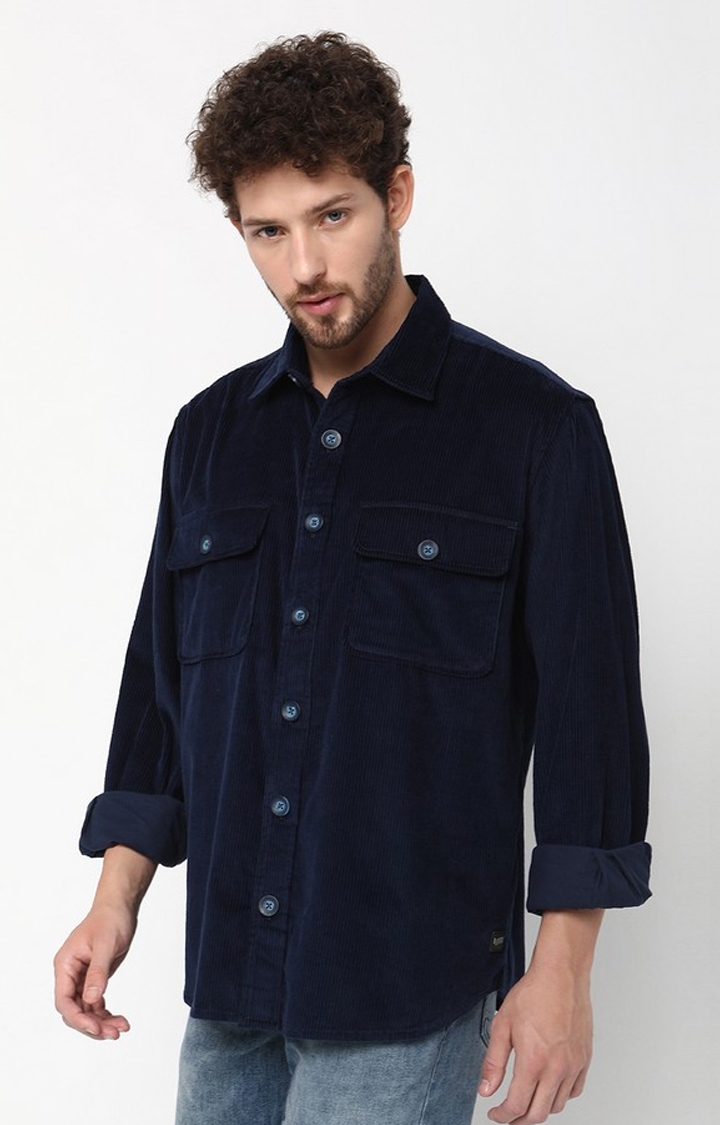 GAS | Shacket Full Sleeve Solid Cotton Shirts