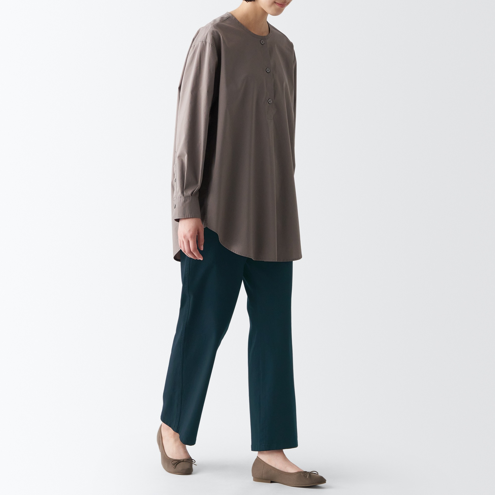 4-Way stretch chino Wide straight pants