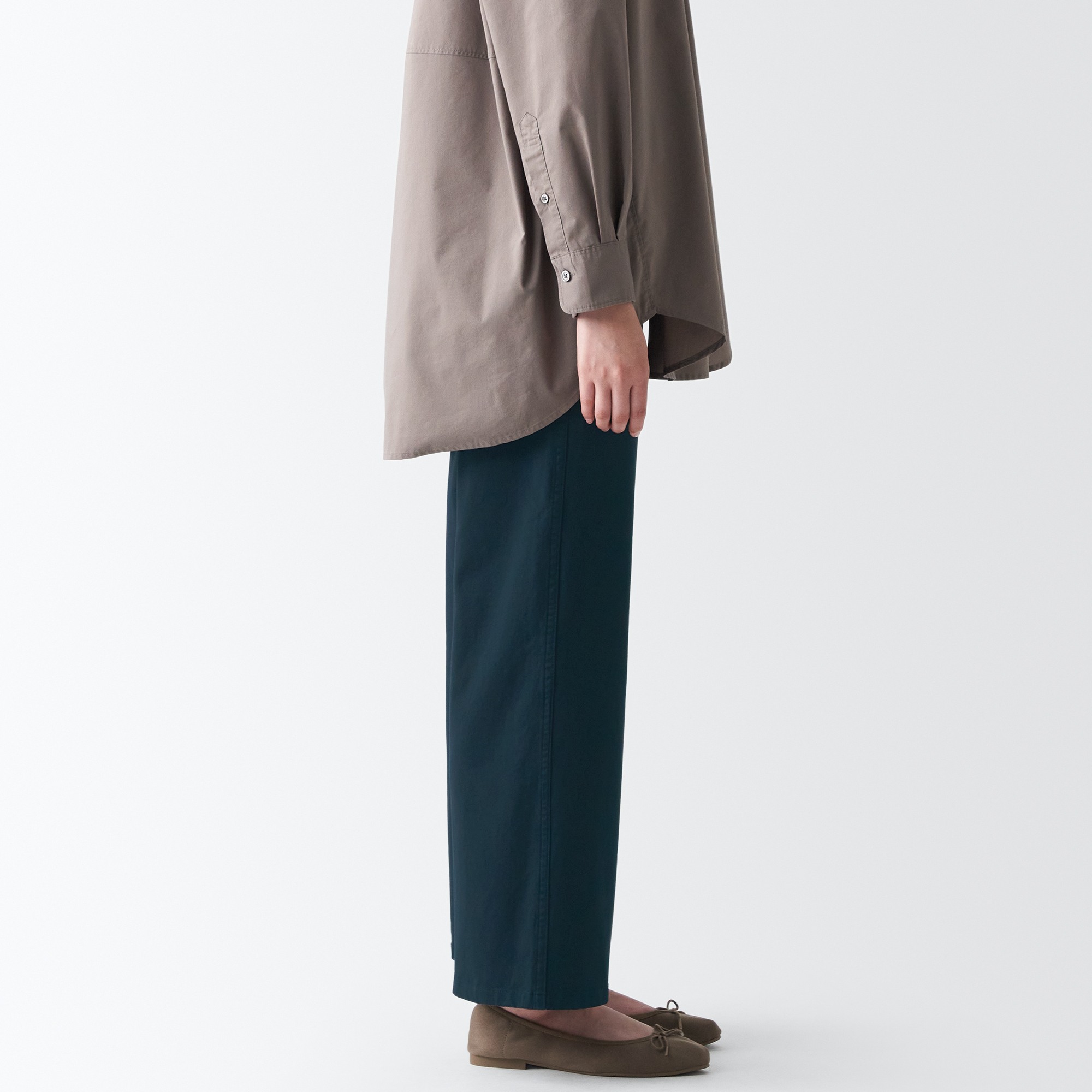4-Way stretch chino Wide straight pants