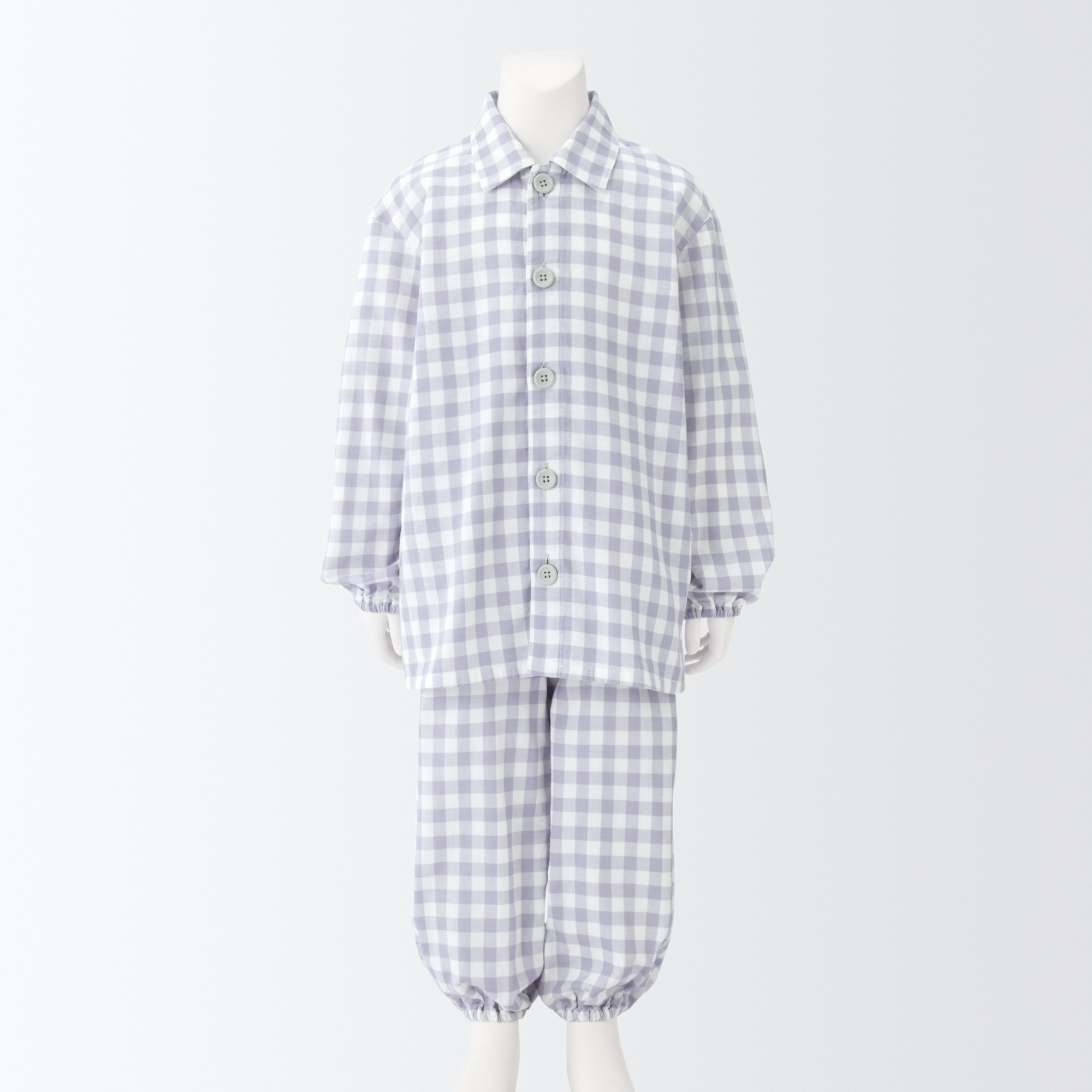 MUJI | SIDE SEAMLESS DOUBLE GAUZE PAJAMAS (KIDS)
