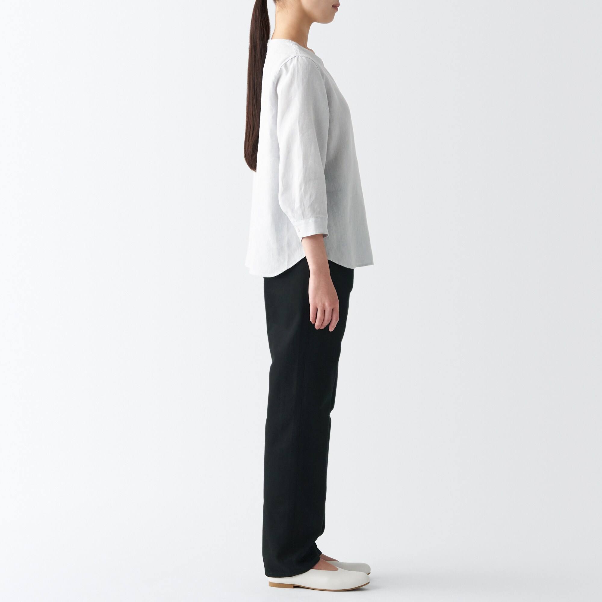 MUJI | Denim regular pants Inseam 77cm Black