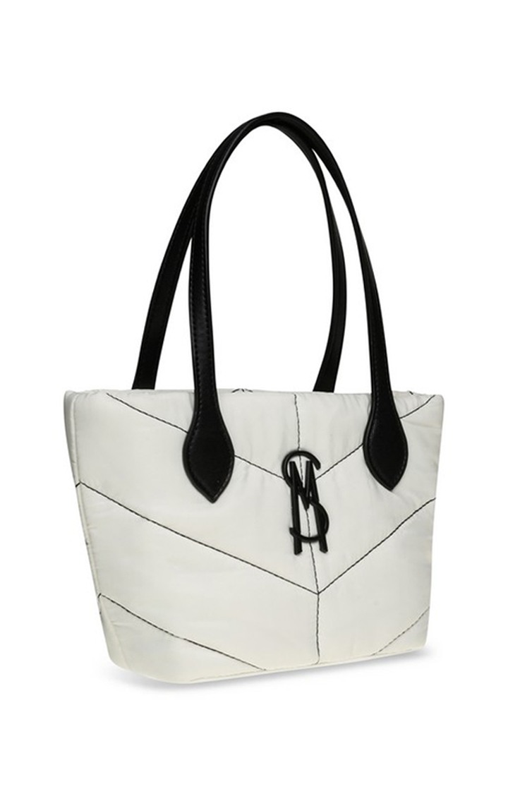 Bwork-N White Handbags