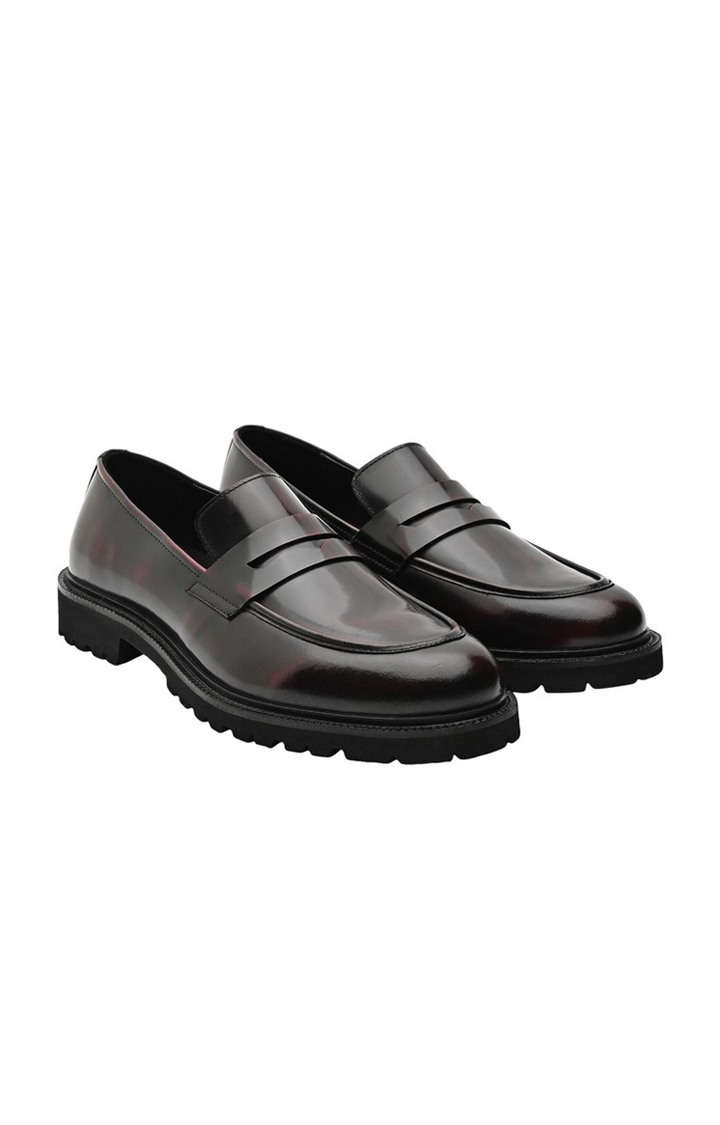 Rhodes-2 Burgundy Tie-Ups & Dress Loafers