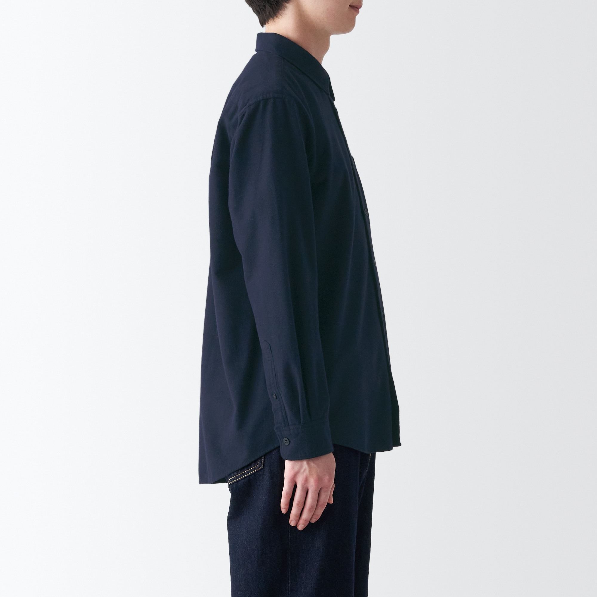 MUJI | Flannel Long Sleeve Shirt