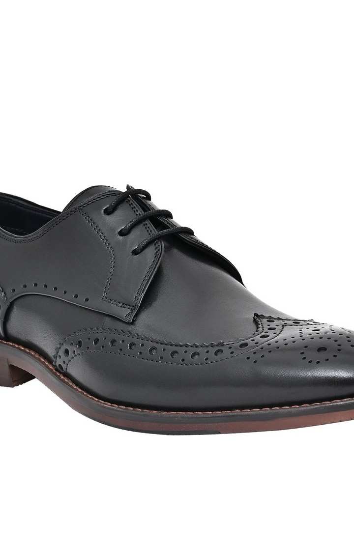 Emmanuel Black Tie-Ups & Dress Loafers
