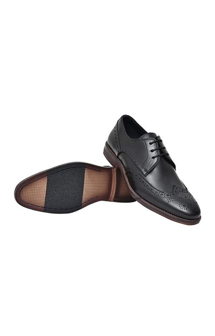 Emmanuel Black Tie-Ups & Dress Loafers