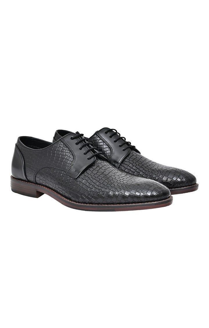 Henkel Black Tie-Ups & Dress Loafers