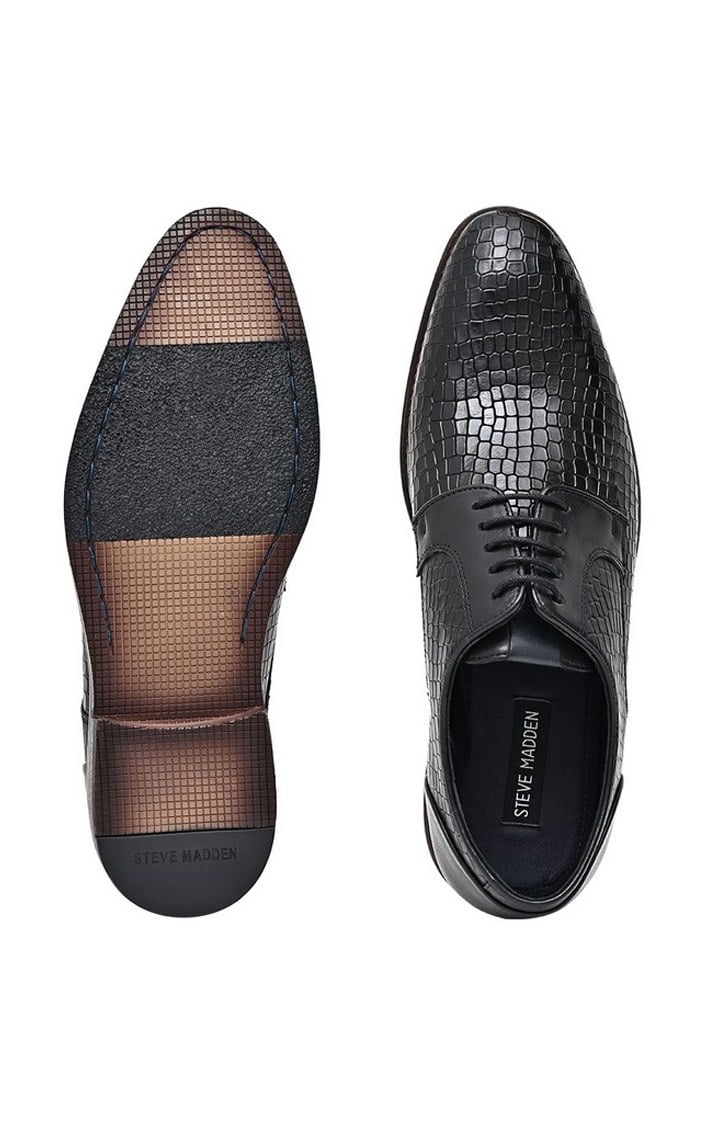 Henkel Black Tie-Ups & Dress Loafers
