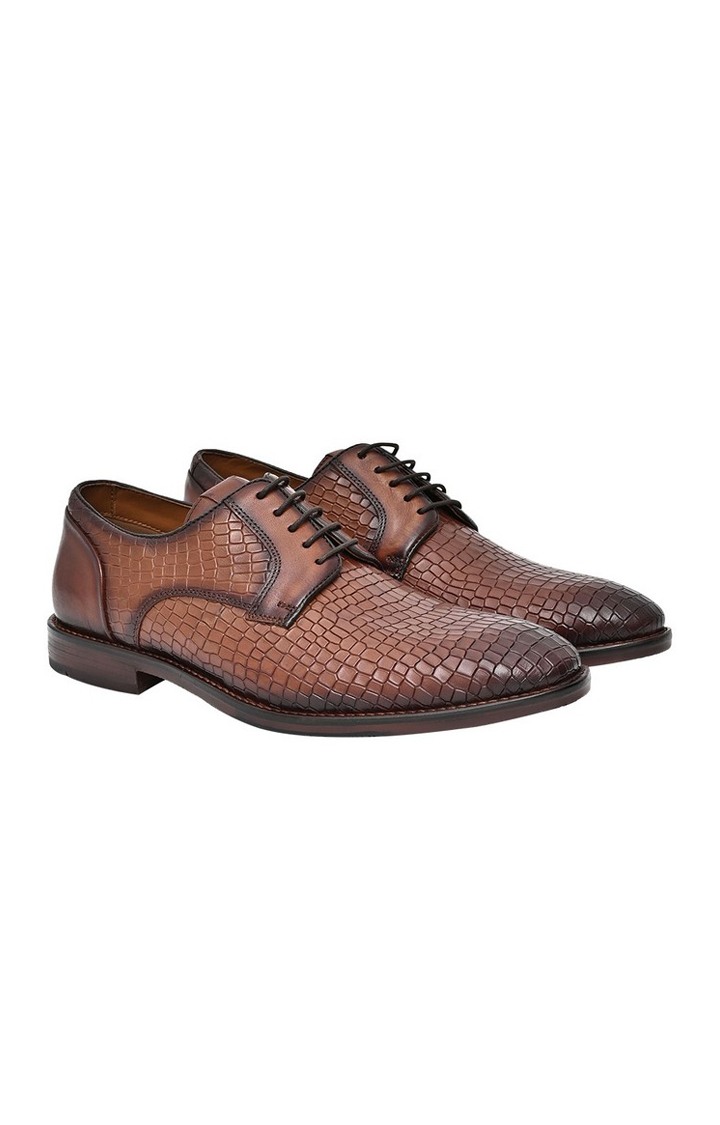 Henkel Brown Tie-Ups & Dress Loafers