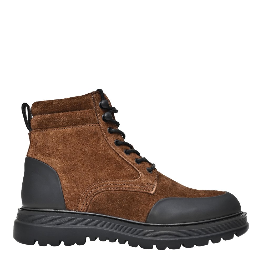Gratify cognac top suede