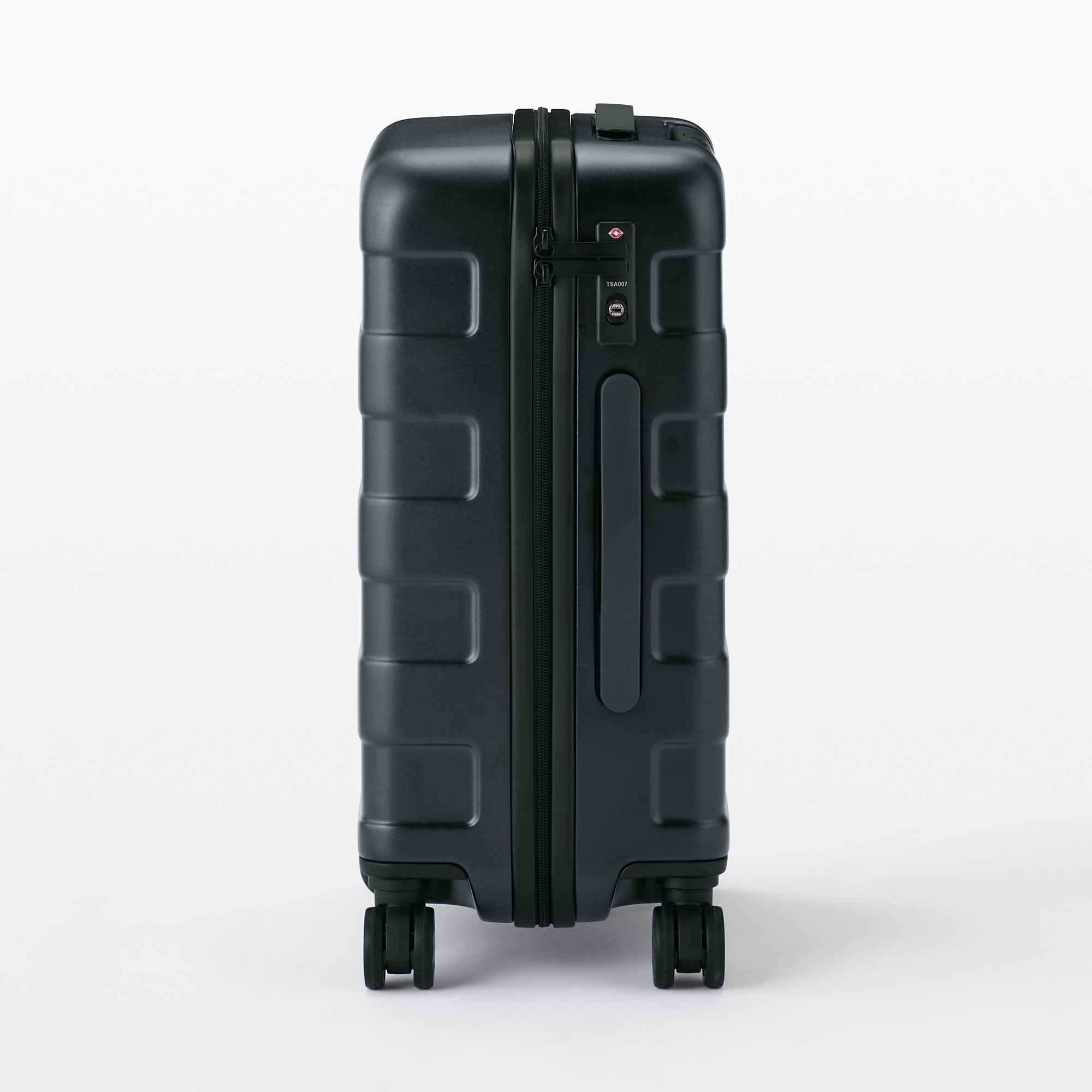 Free adjustable handle Hard carry-on suitcase (36L) Black