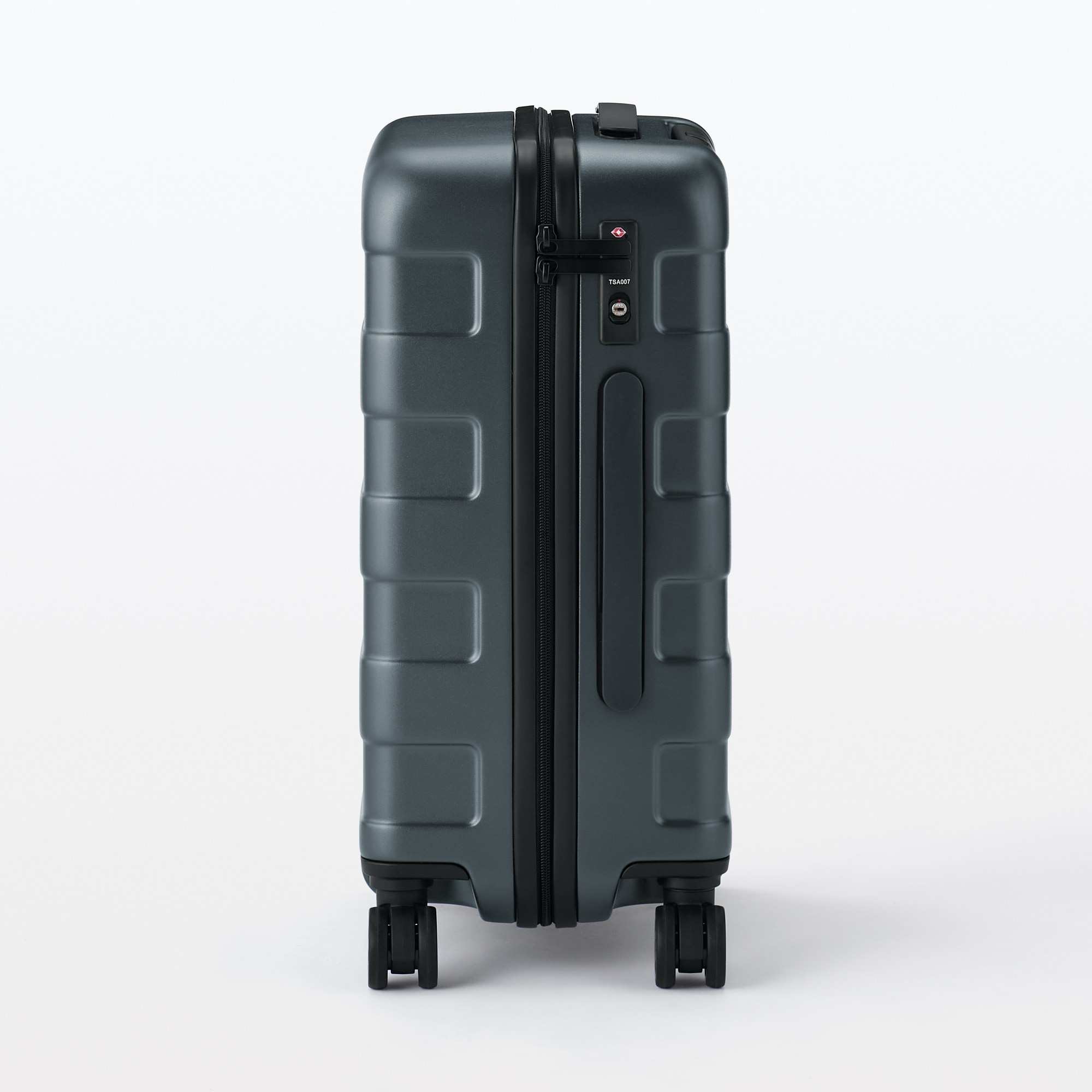 Free adjustable handle Hard carry-on suitcase (36L) Dark Grey