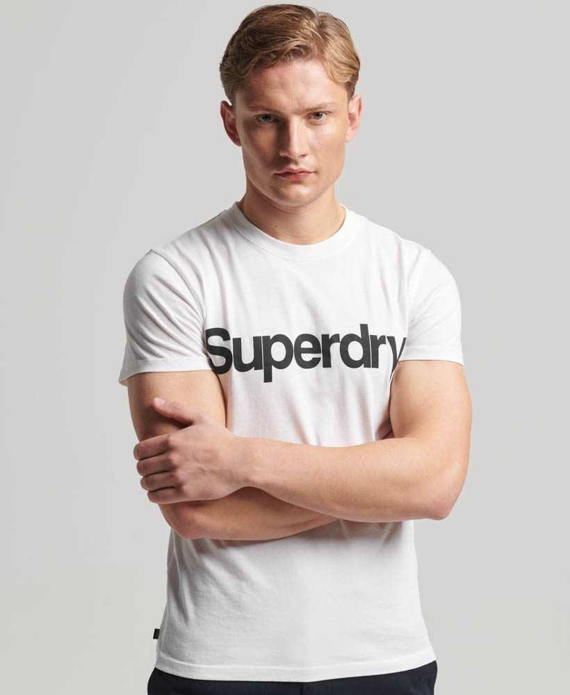 T-Shirt SUPERDRY Homme XXXL Rouge - 100% Coton - Logo Décontracté - Neuf Avec Étiquettes