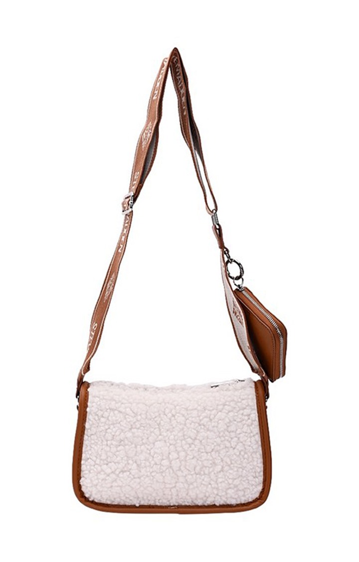 Bnellie Sherpa Cream Handbags
