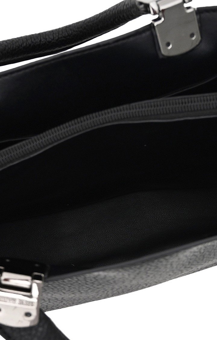 Bzelda Solid Trim Black Handbags