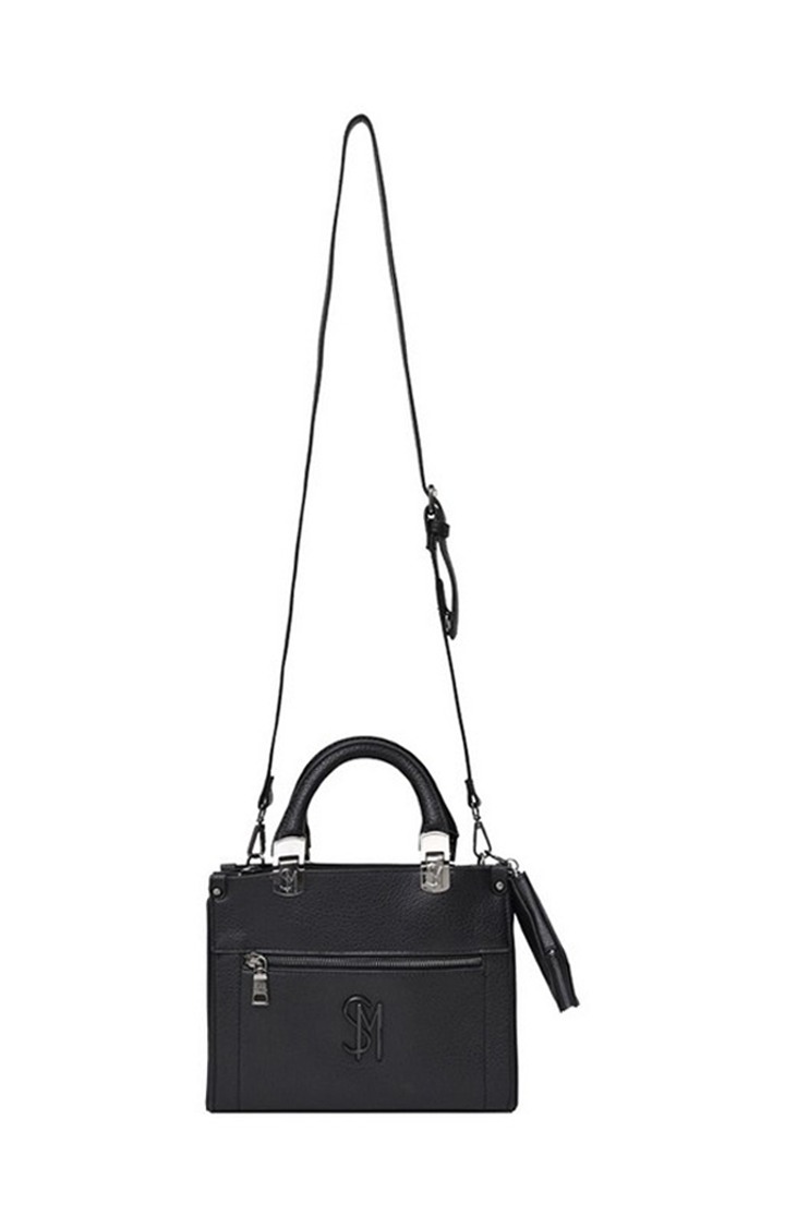 Bzelda Solid Trim Black Handbags