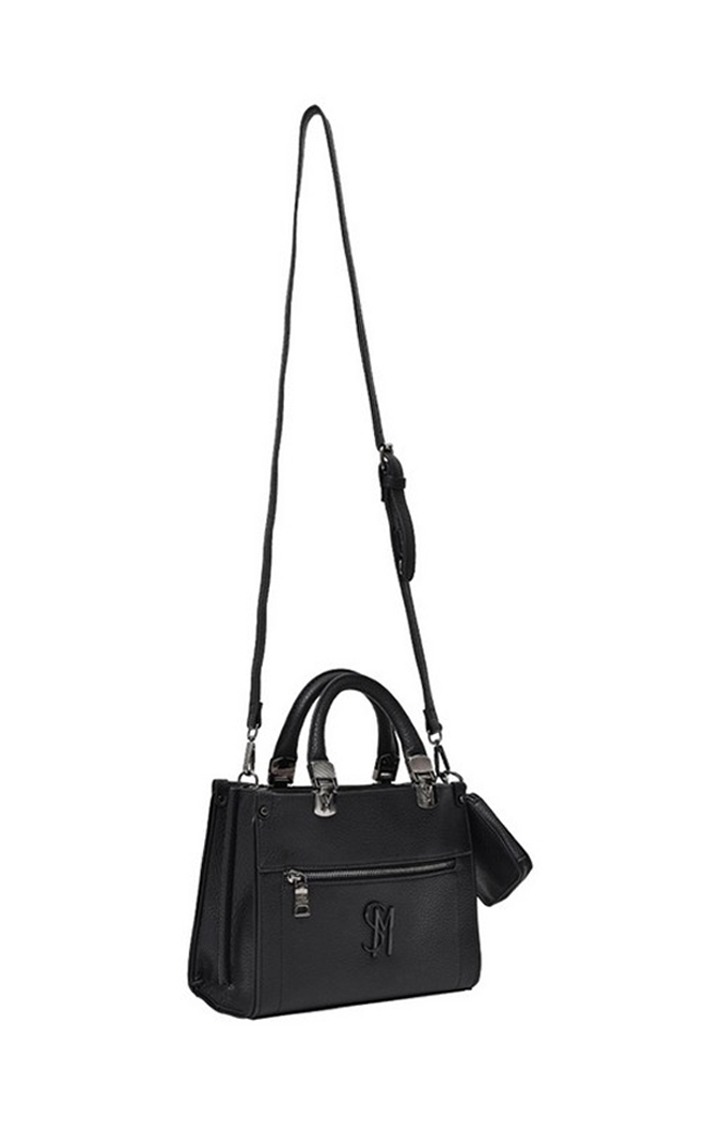 Bzelda Solid Trim Black Handbags
