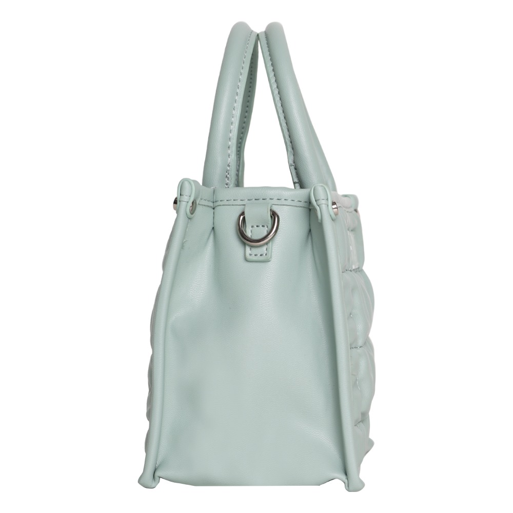 Bniko Quilted Frosty Green Satchel