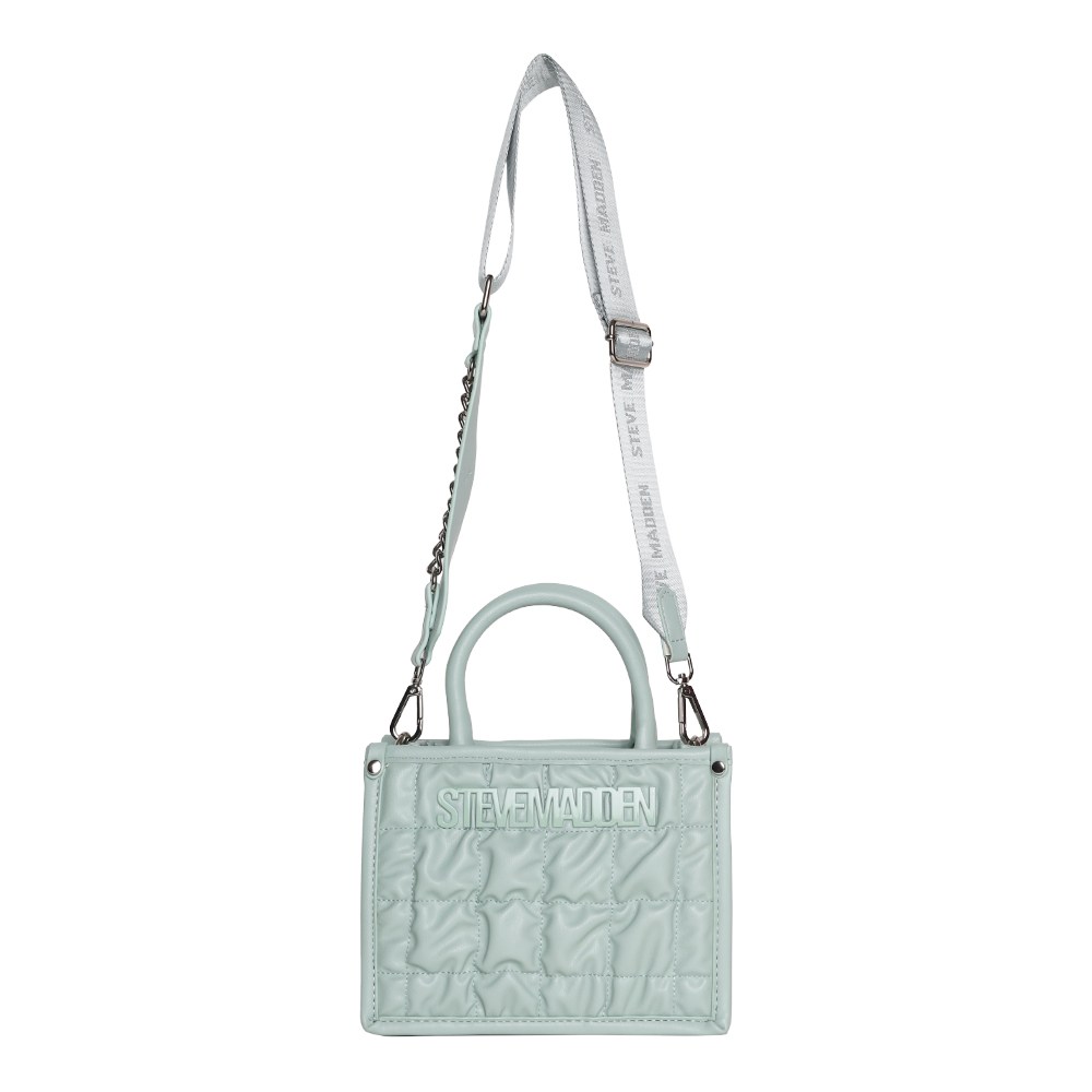 Bniko Quilted Frosty Green Satchel