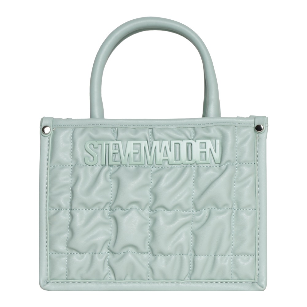 Bniko Quilted Frosty Green Satchel
