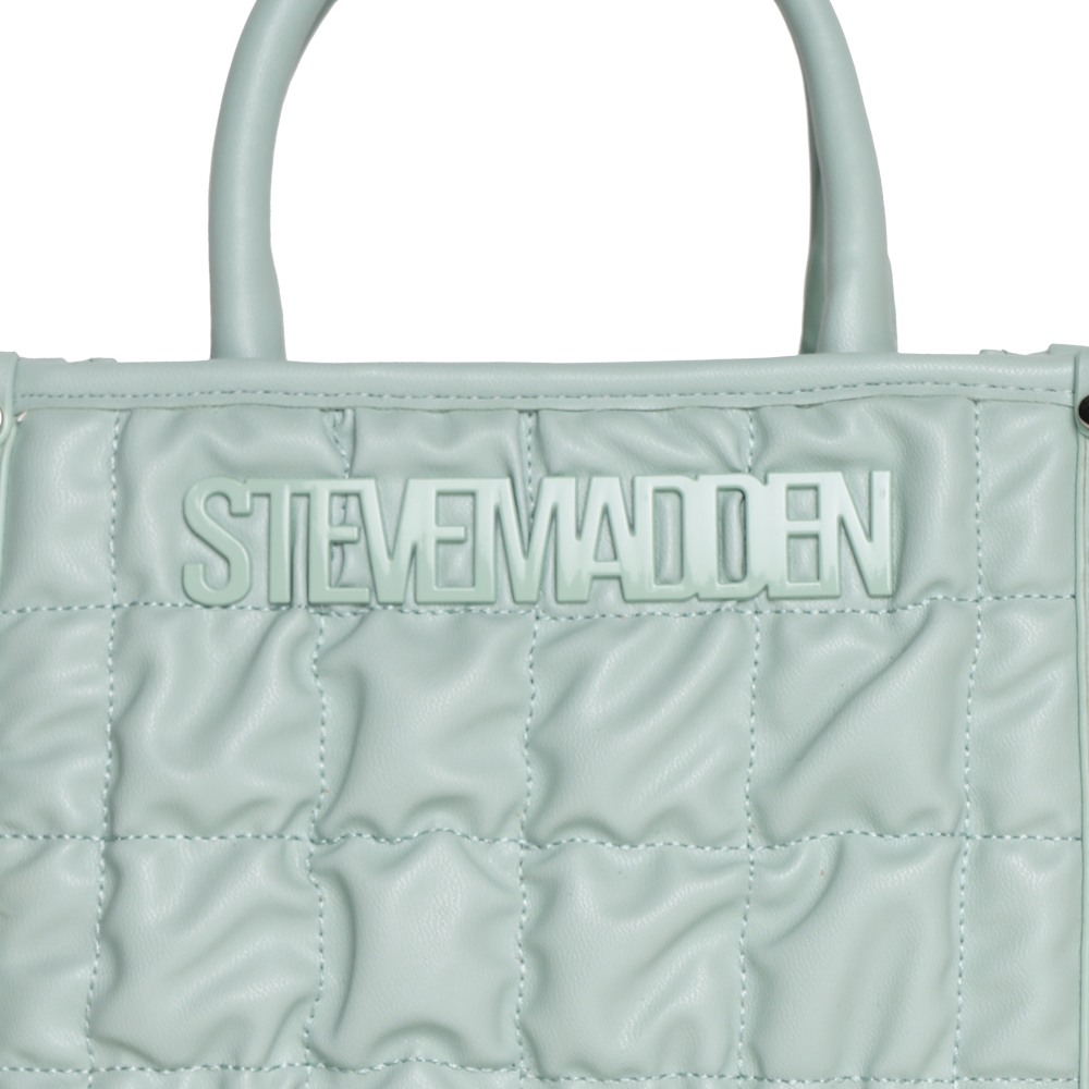 Bniko Quilted Frosty Green Satchel