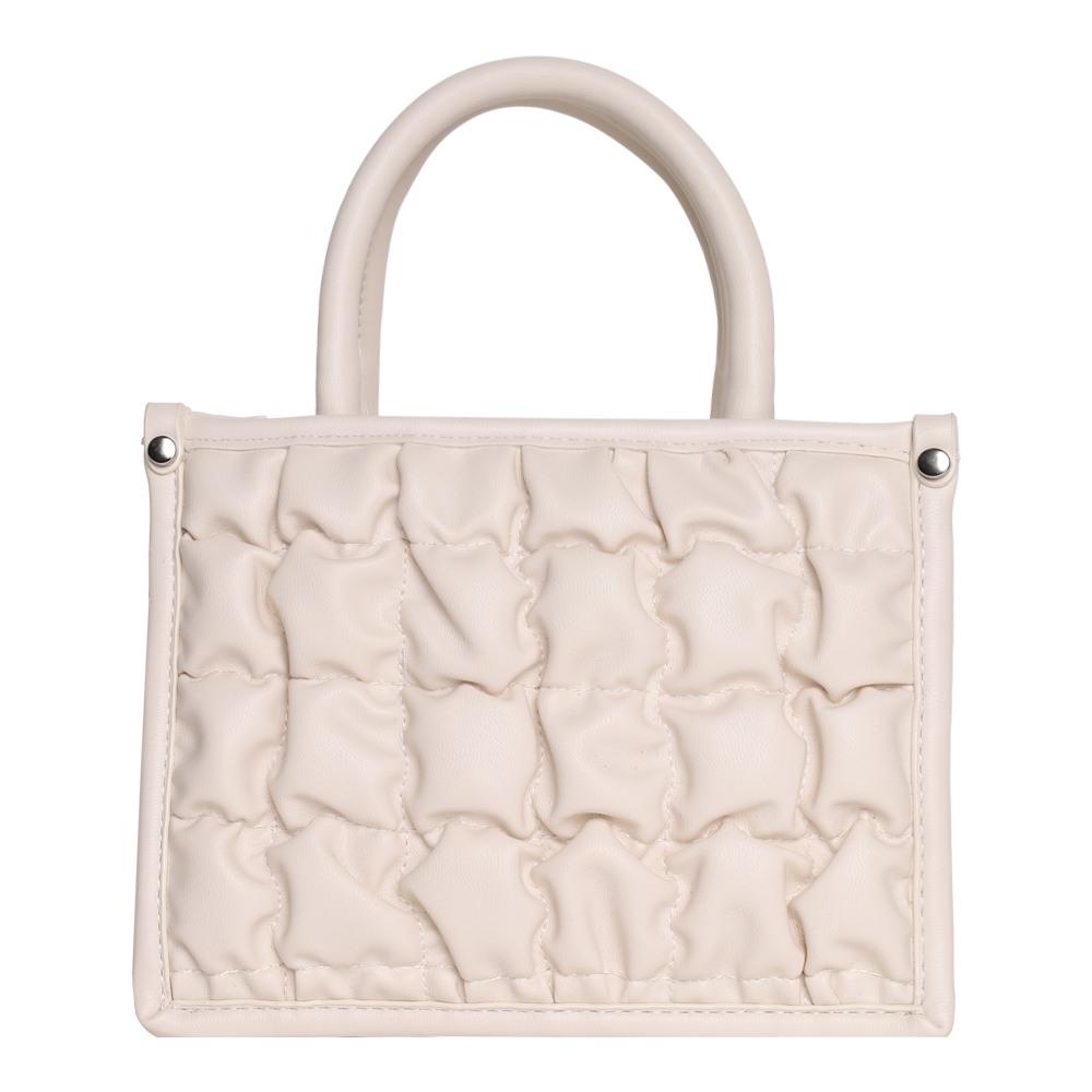 Bniko Quilted Vanilla Satchel