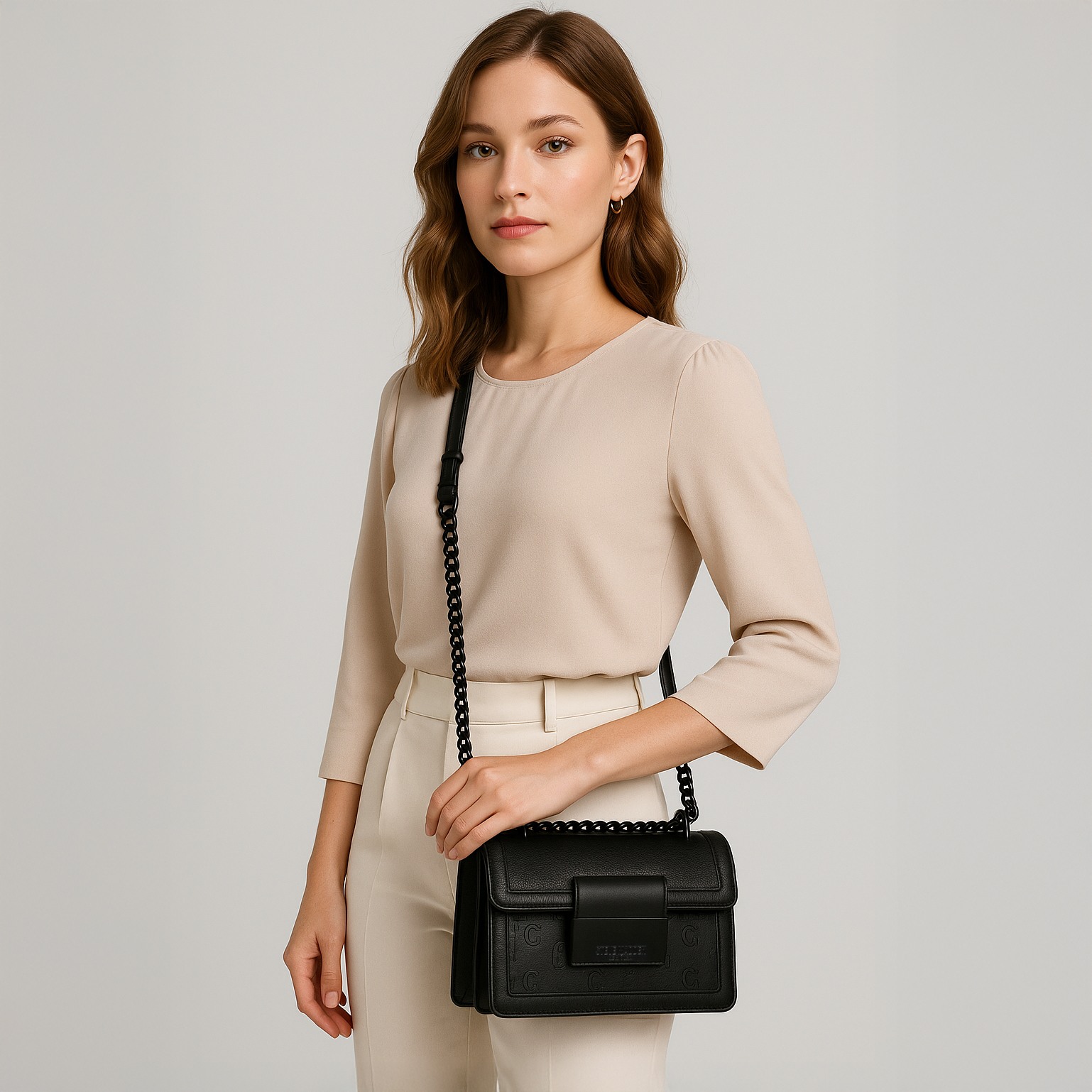 BPORTIA BLACK-BLACK CROSSBODY