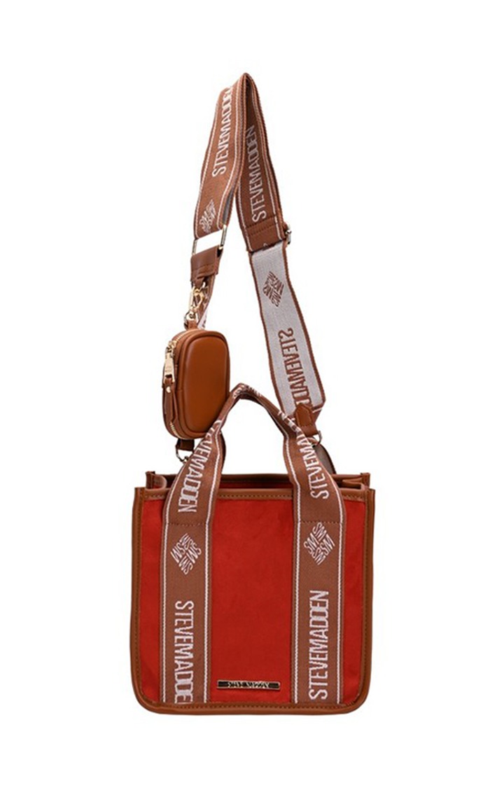 Bwebber Faux Suede Brown Handbags