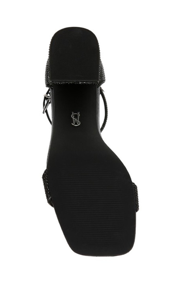 Epix-R Black Heel Sandals