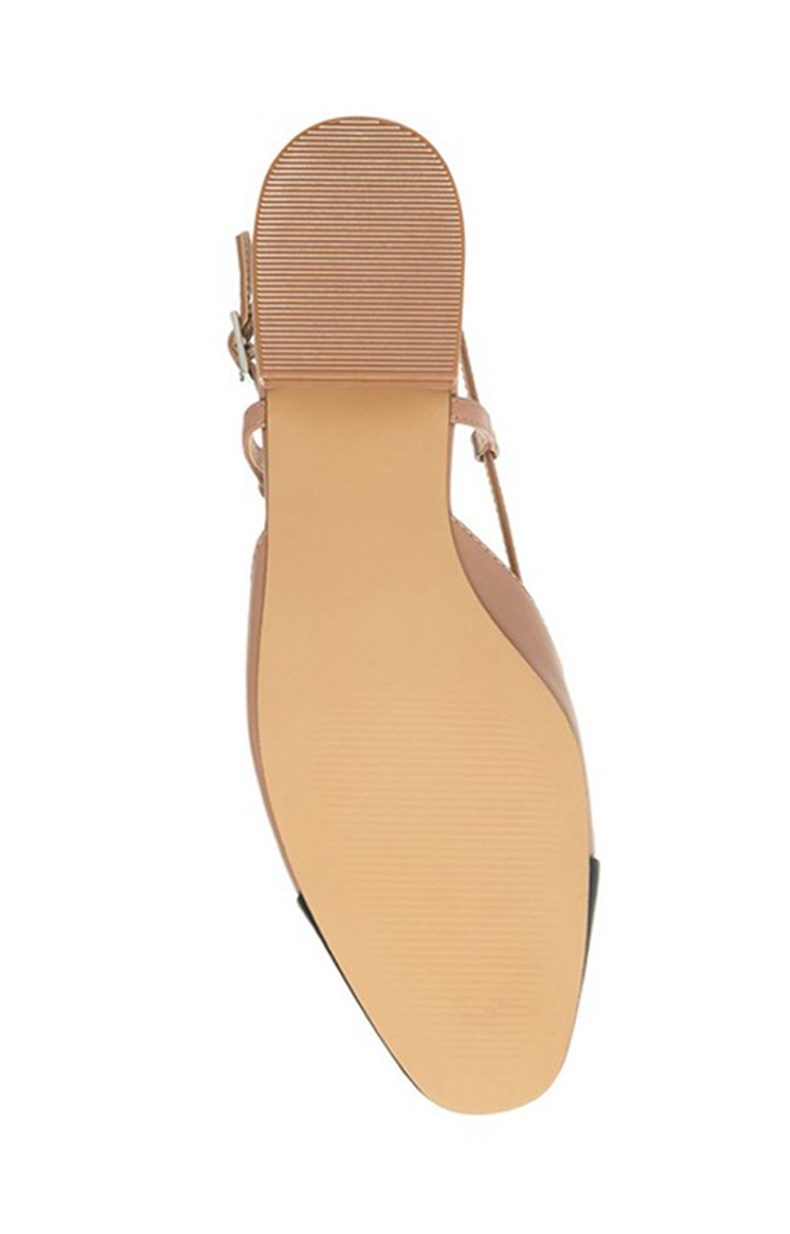 Belindaa Tan Closed Flats & Ballerinas