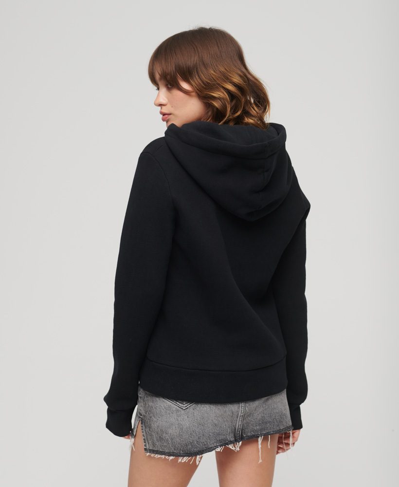 EMBELLISHED VINTAGE LOGO HOODIE