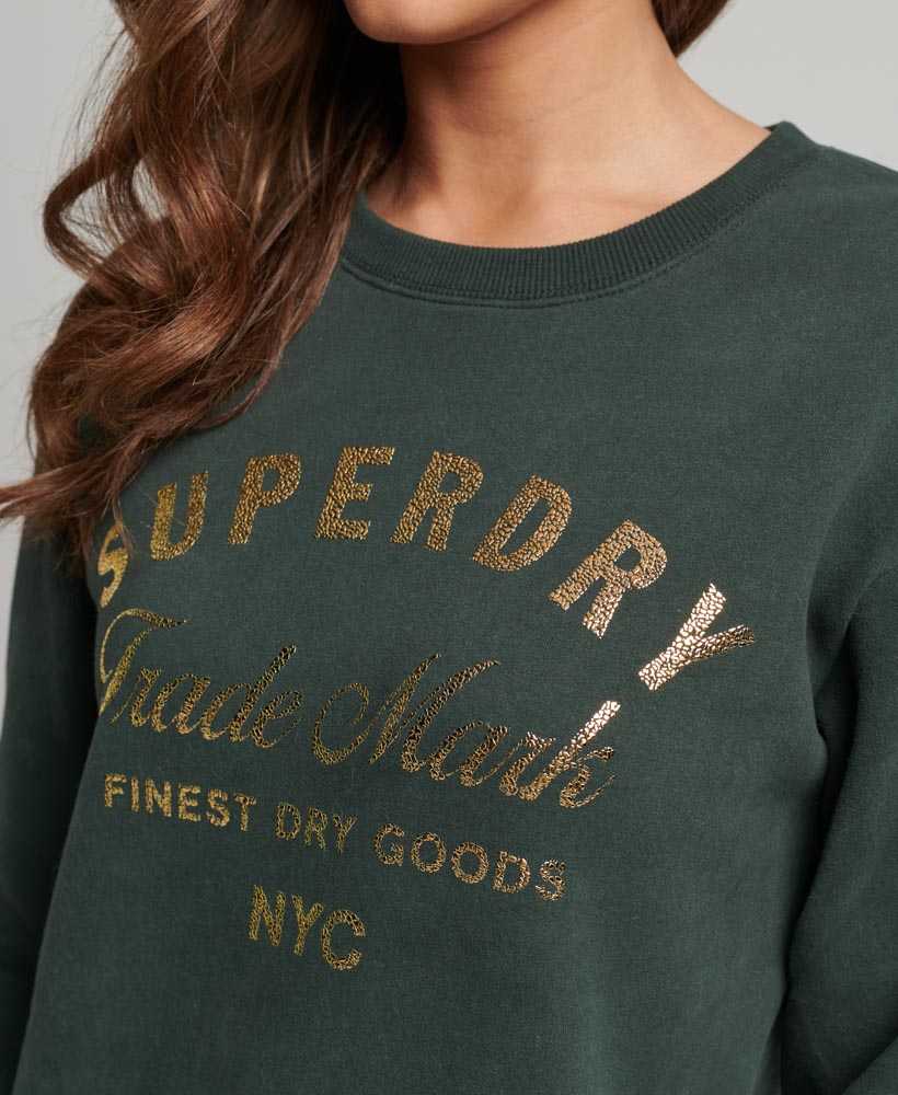 LUXE METALLIC LOGO JERSY DRESS