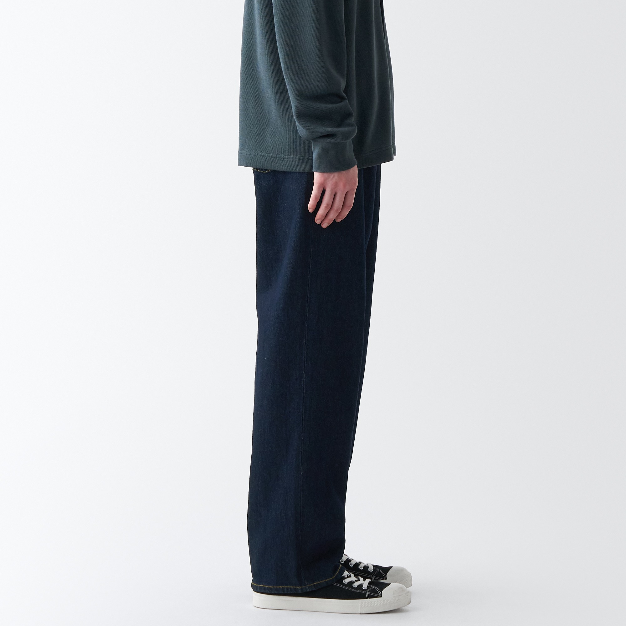 MUJI | Denim wide fit pants