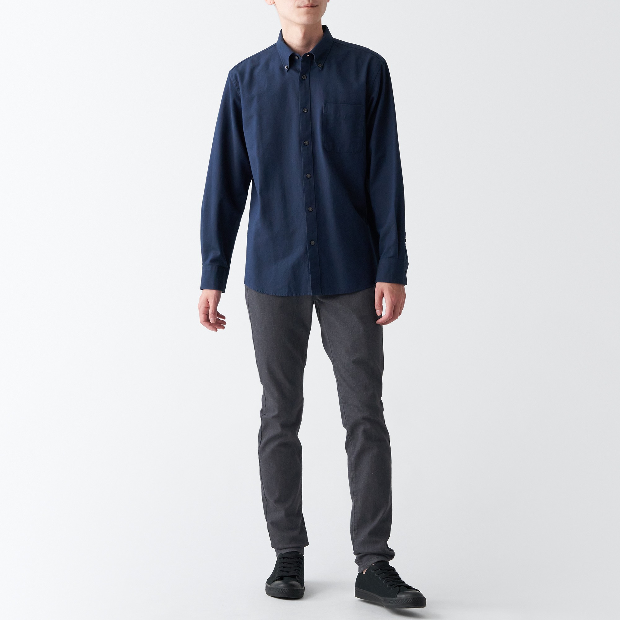MUJI | Super stretch denim skinny pants inseam 82cm