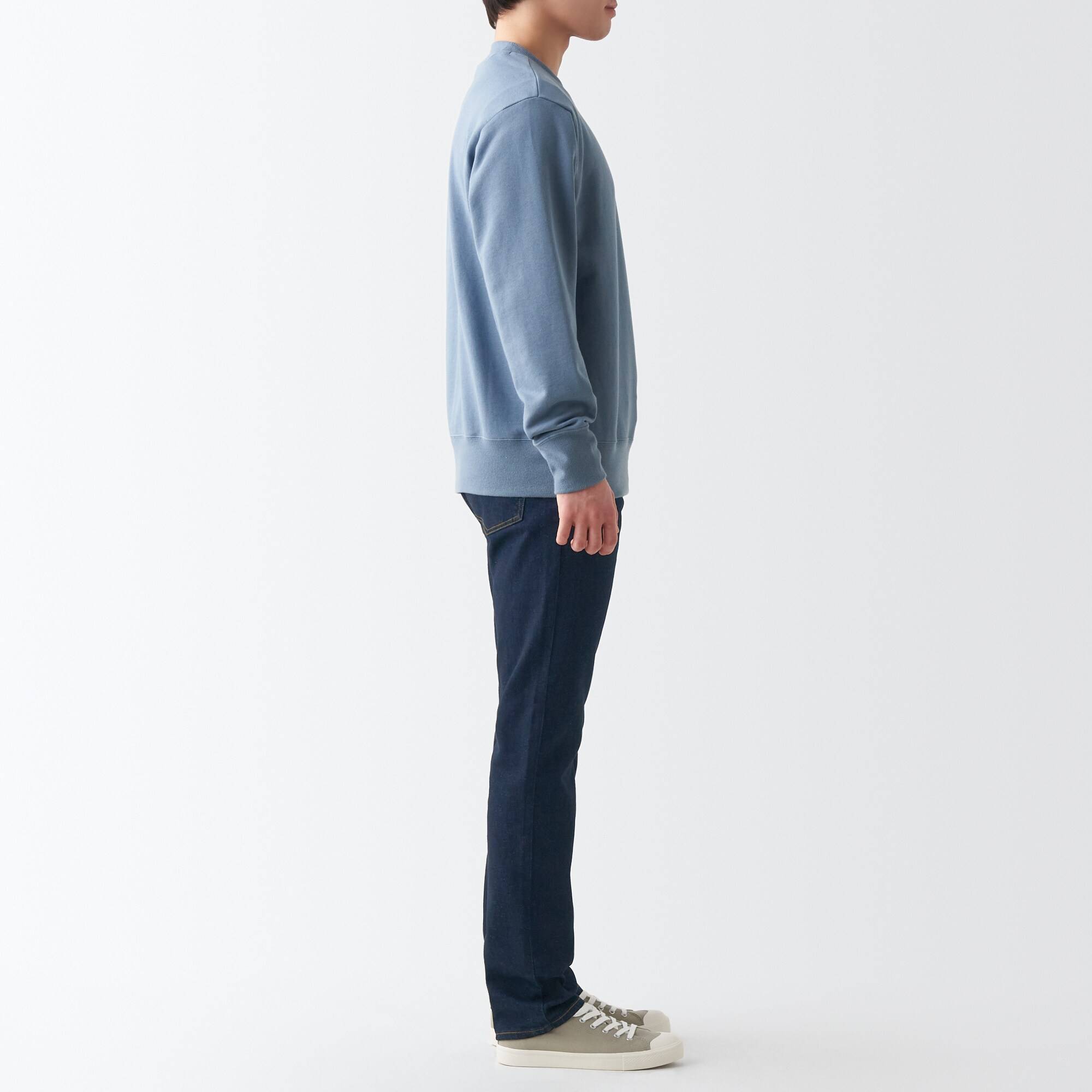 MUJI | Stretch denim slim pants inseam 82cm