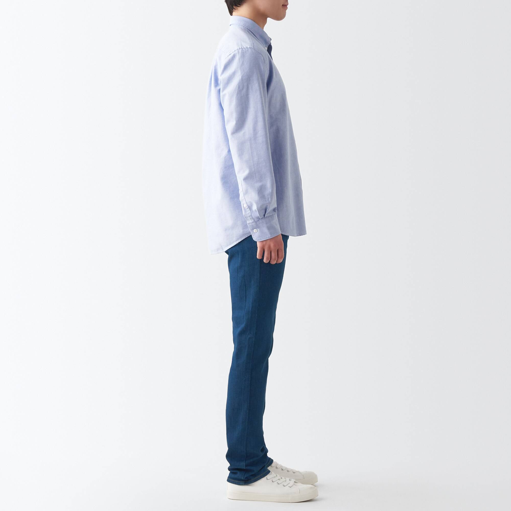 MUJI | Stretch denim slim pants inseam 82cm