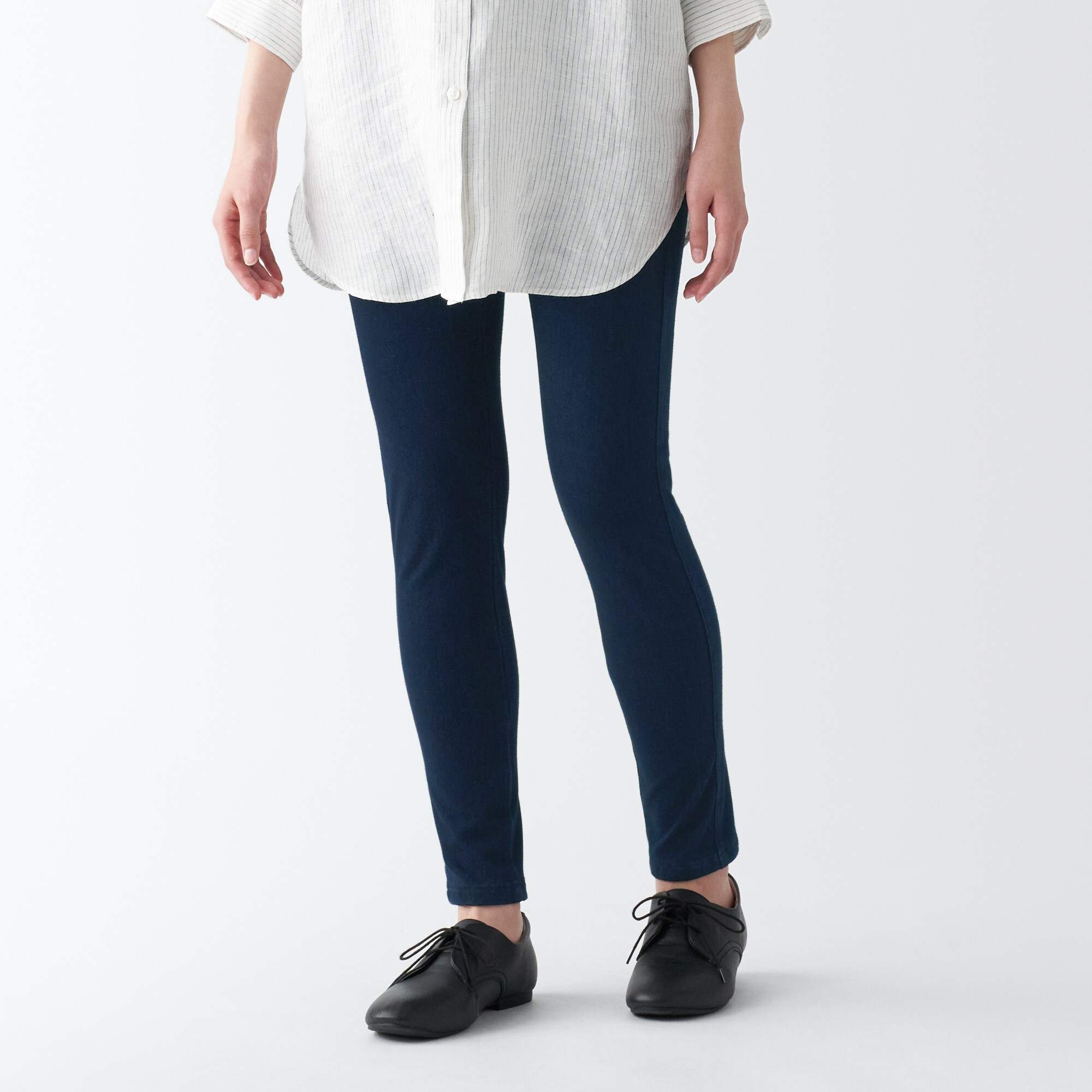 Stretch denim leggings cheap