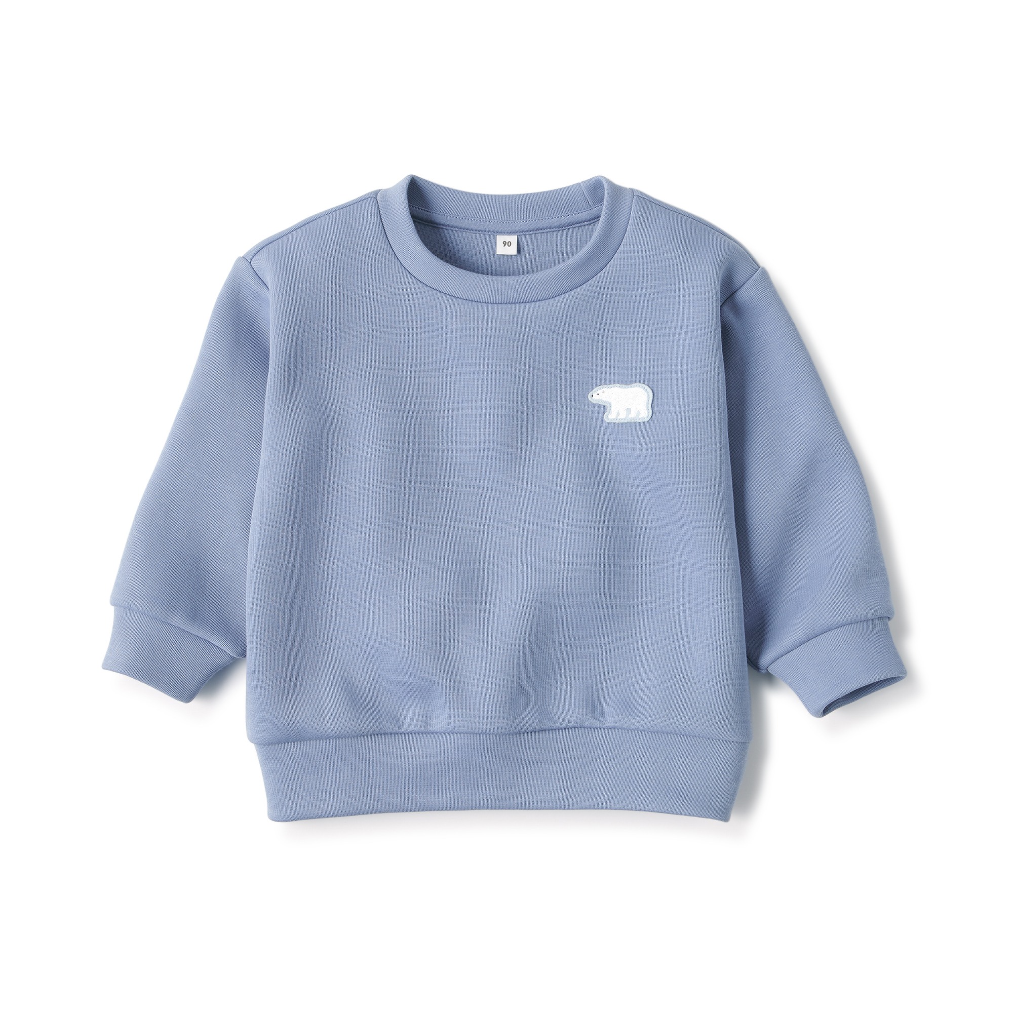 MUJI | Embroidered double knitted sweatshirt (Baby)