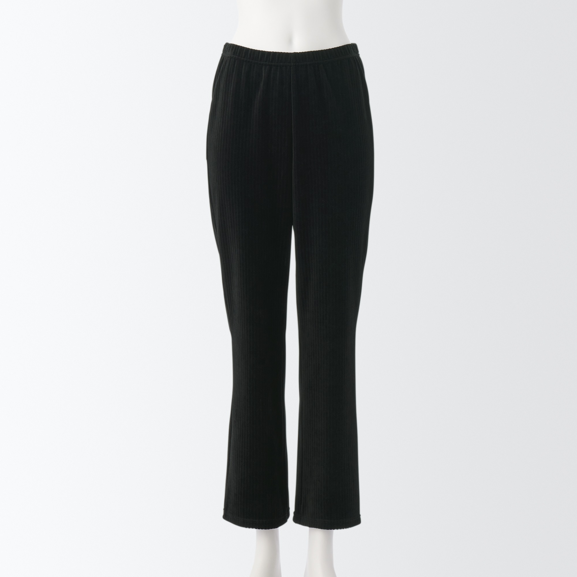 Cotton mix velor Straight leggings (Full Length)