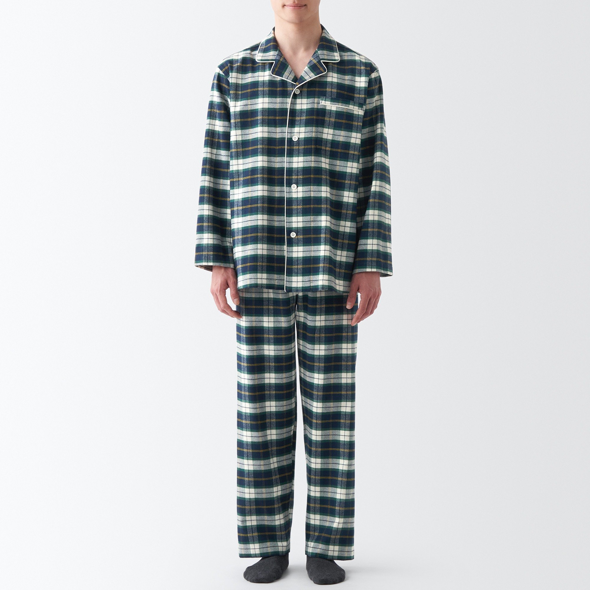 Side Seamless Flannel Pajamas