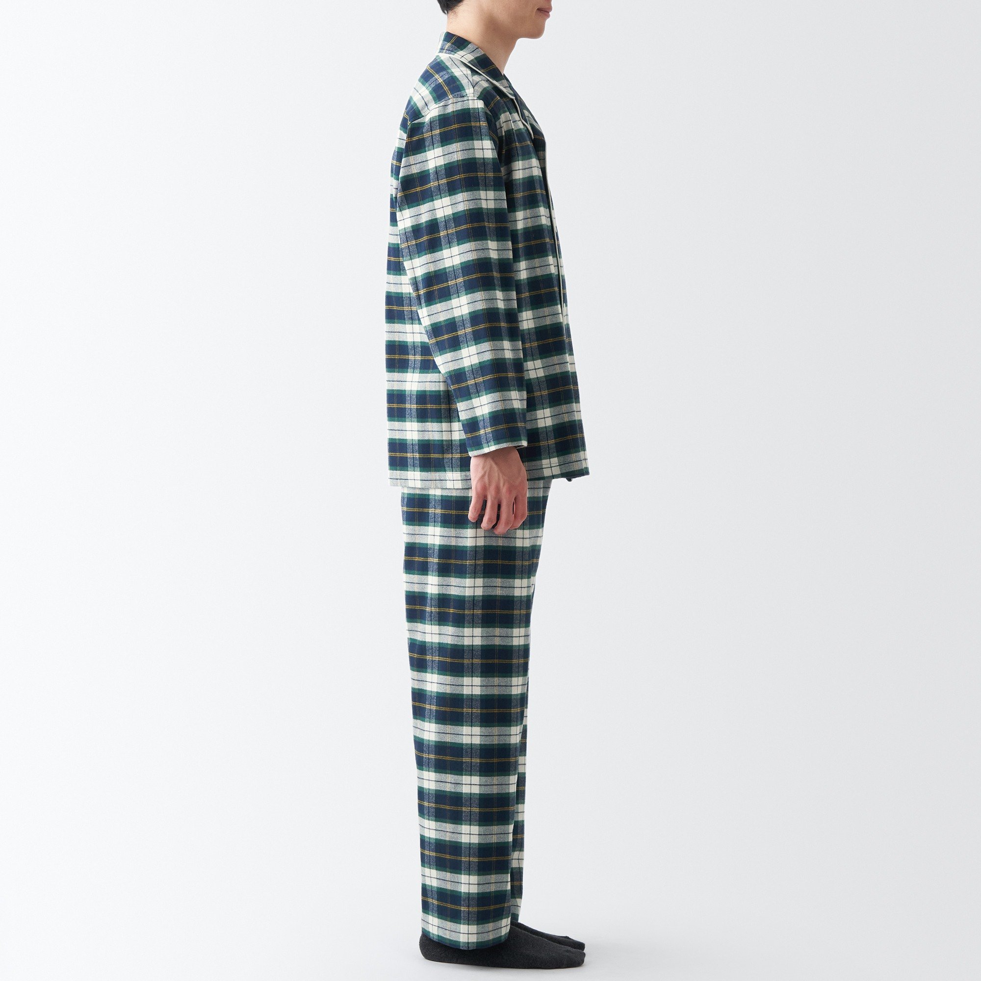 Side Seamless Flannel Pajamas