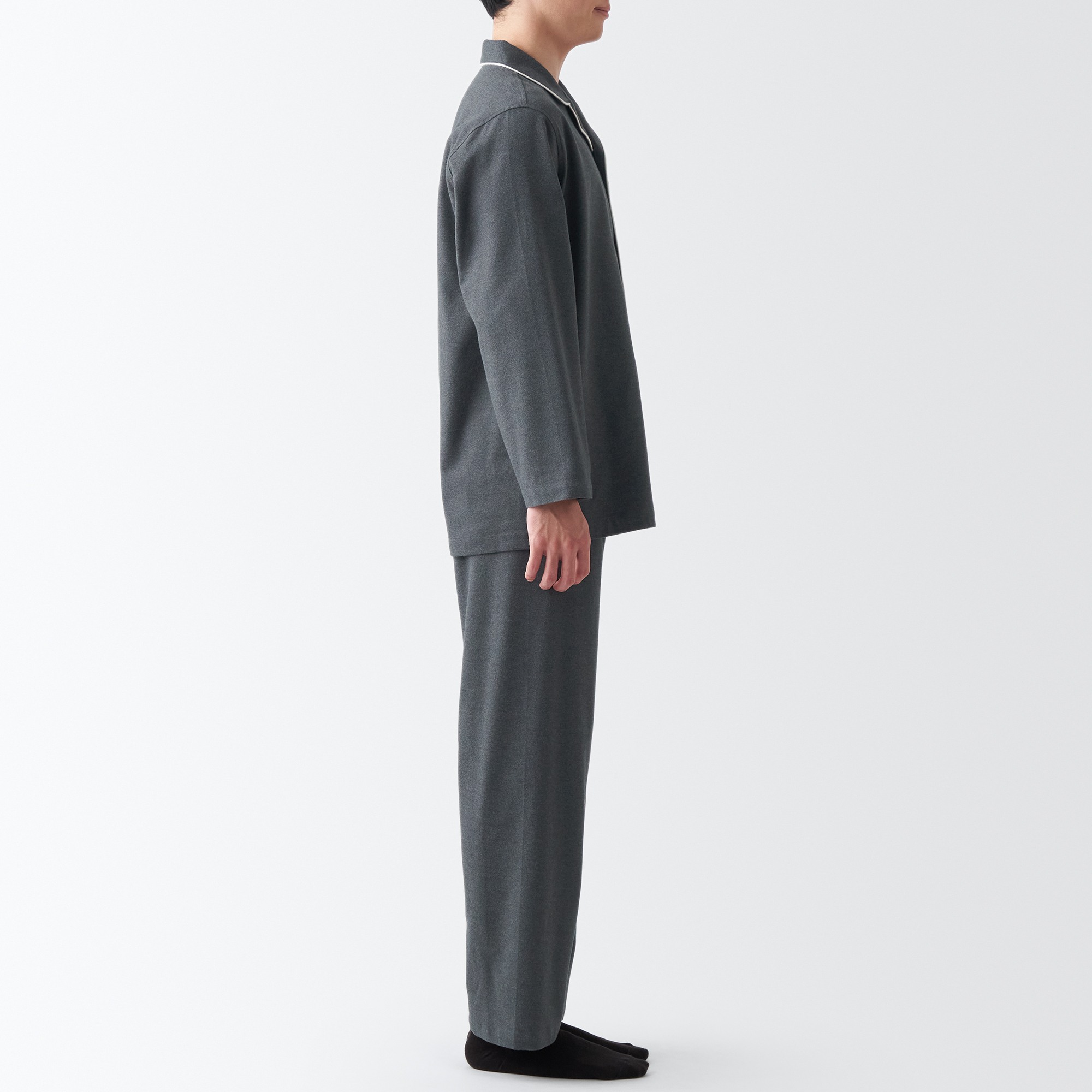 MUJI | Side Seamless Flannel Pajamas