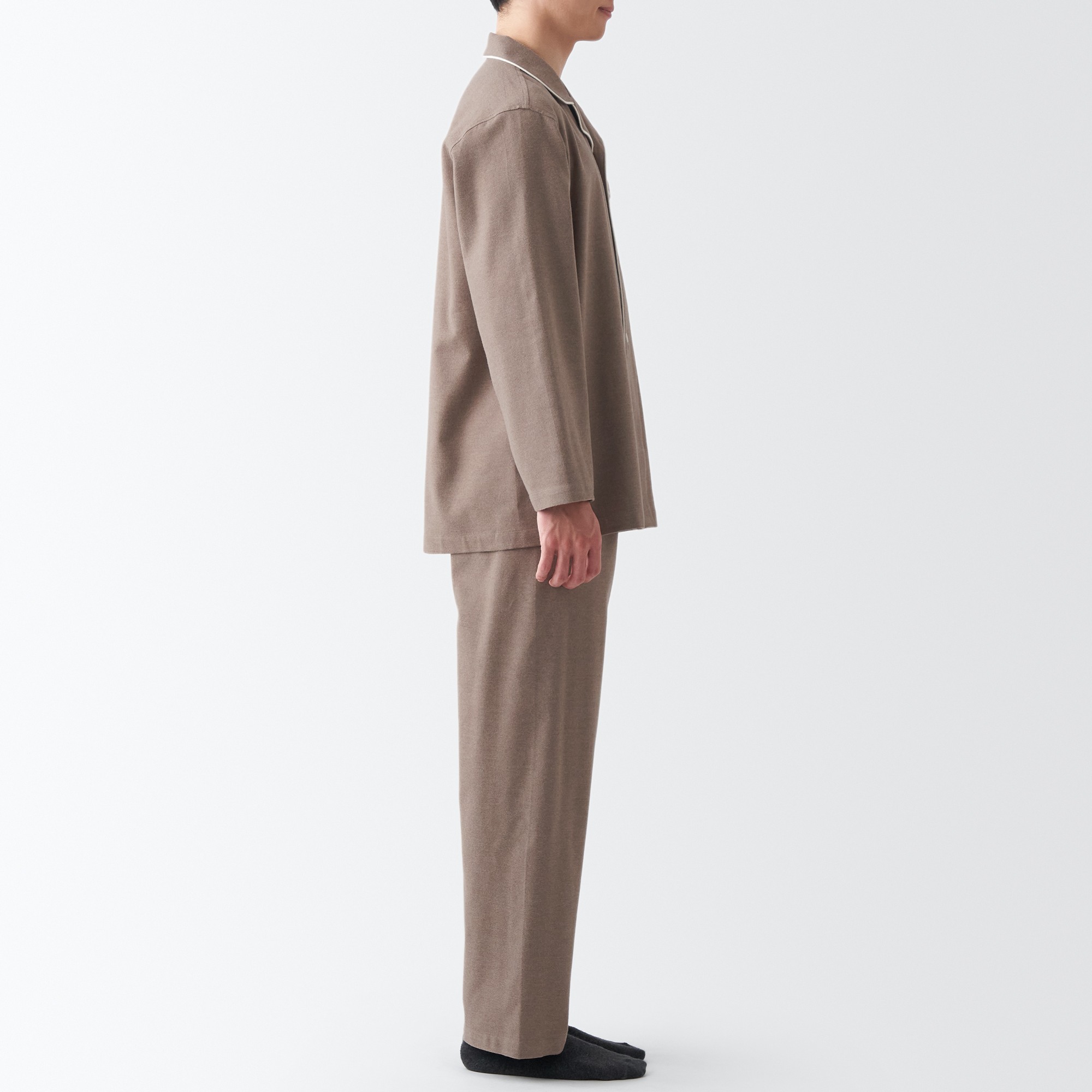 Side Seamless Flannel Pajamas