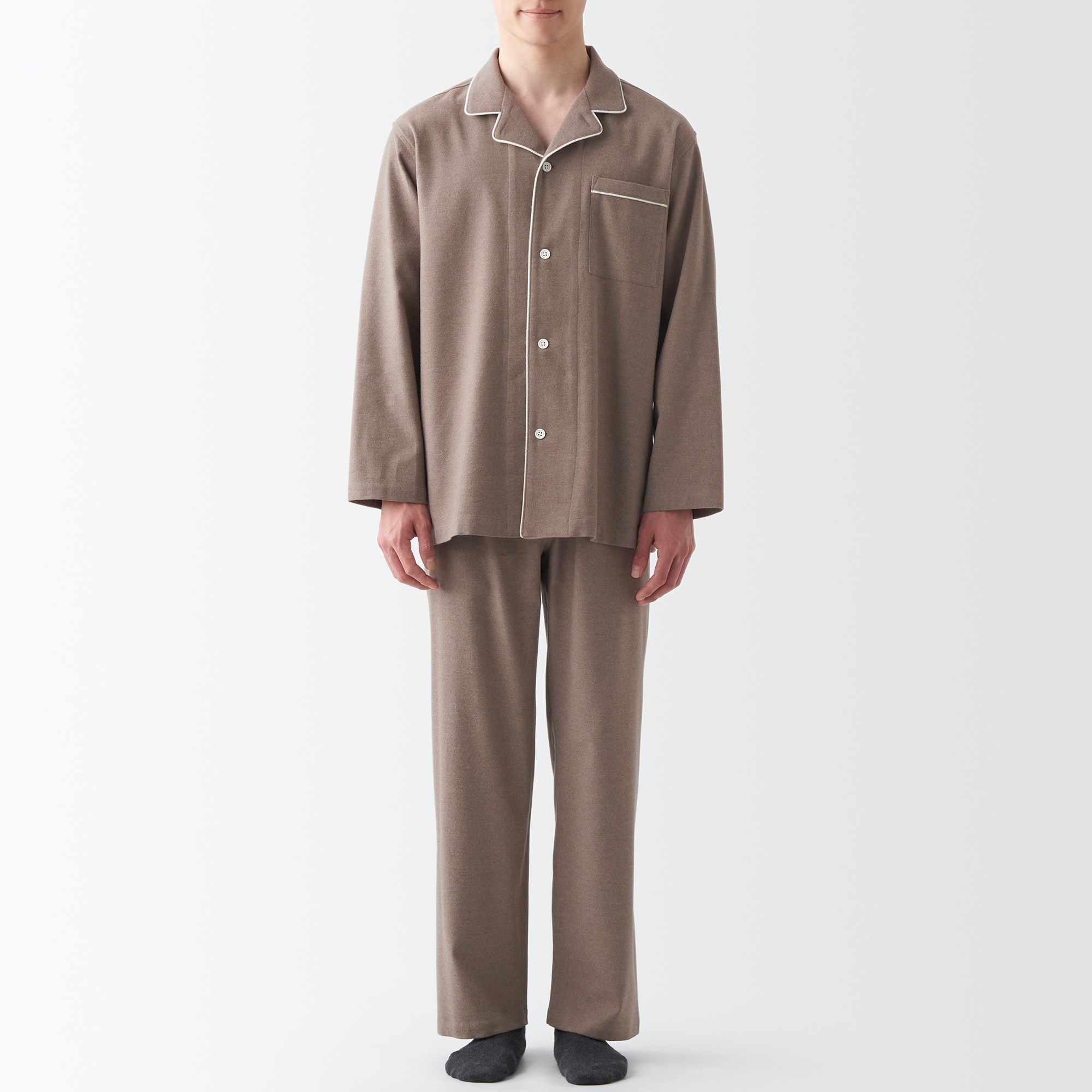 Side Seamless Flannel Pajamas