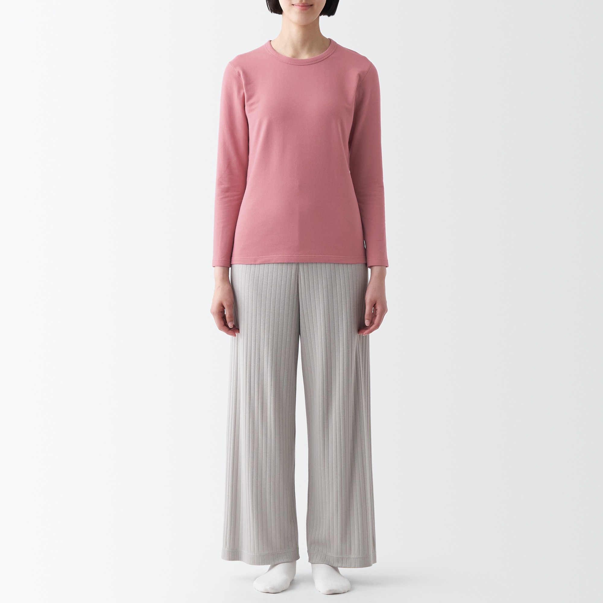 MUJI | Warm, thick cotton Long Sleeve T-shirt